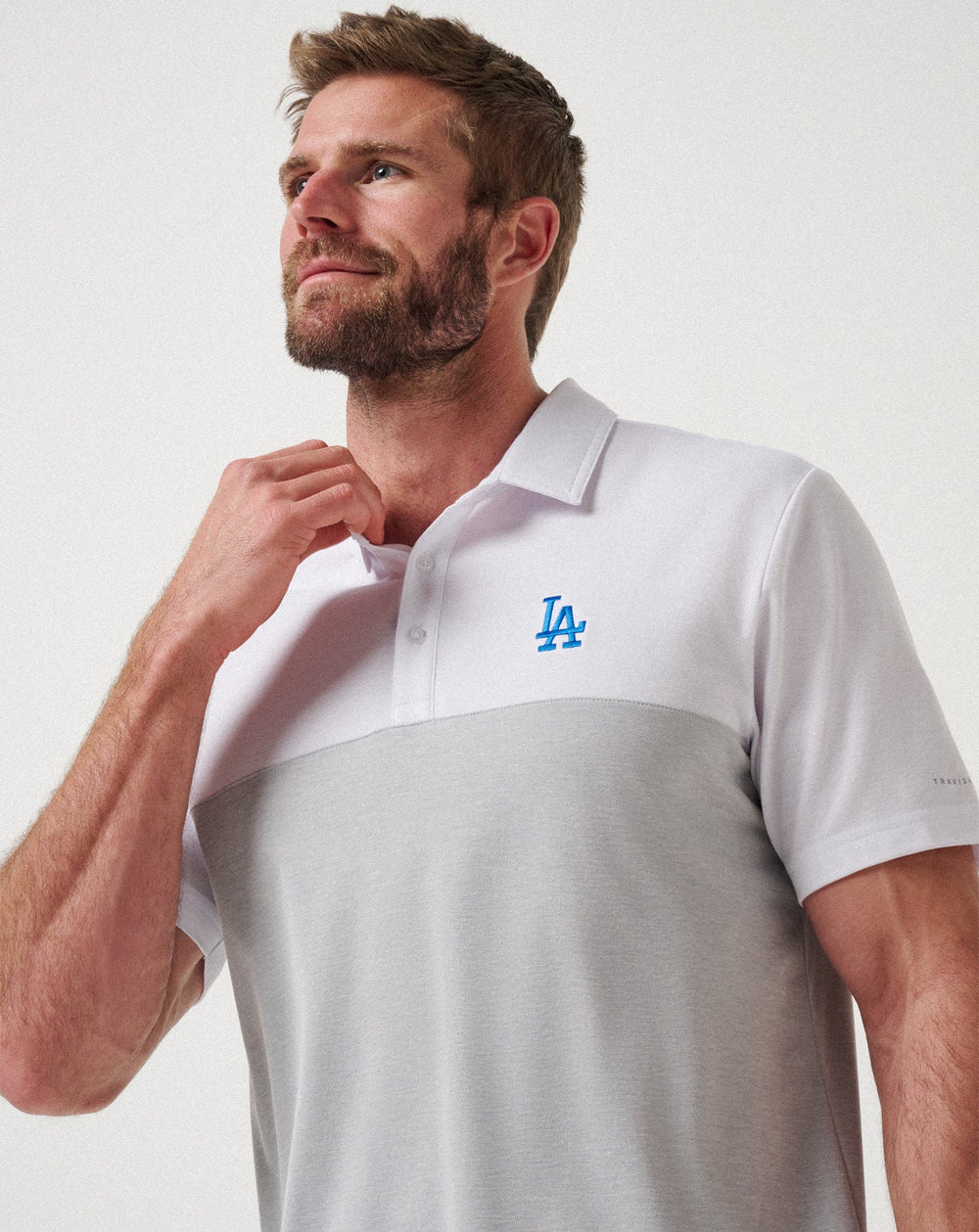 Los Angeles Dodgers Home Run Leader Polo Men|Game Day|New/White/Heather Grey