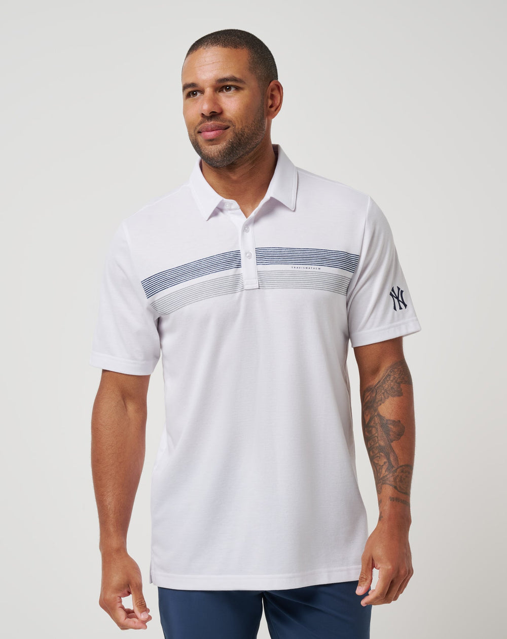 New York Yankees Top Recruit Polo Men|Game Day|New/White
