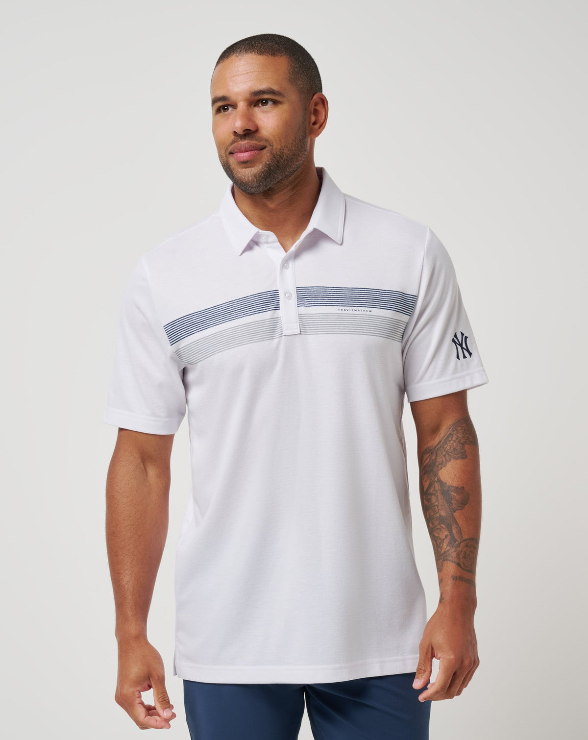 New York Yankees Top Recruit Polo Men|Game Day|New/White