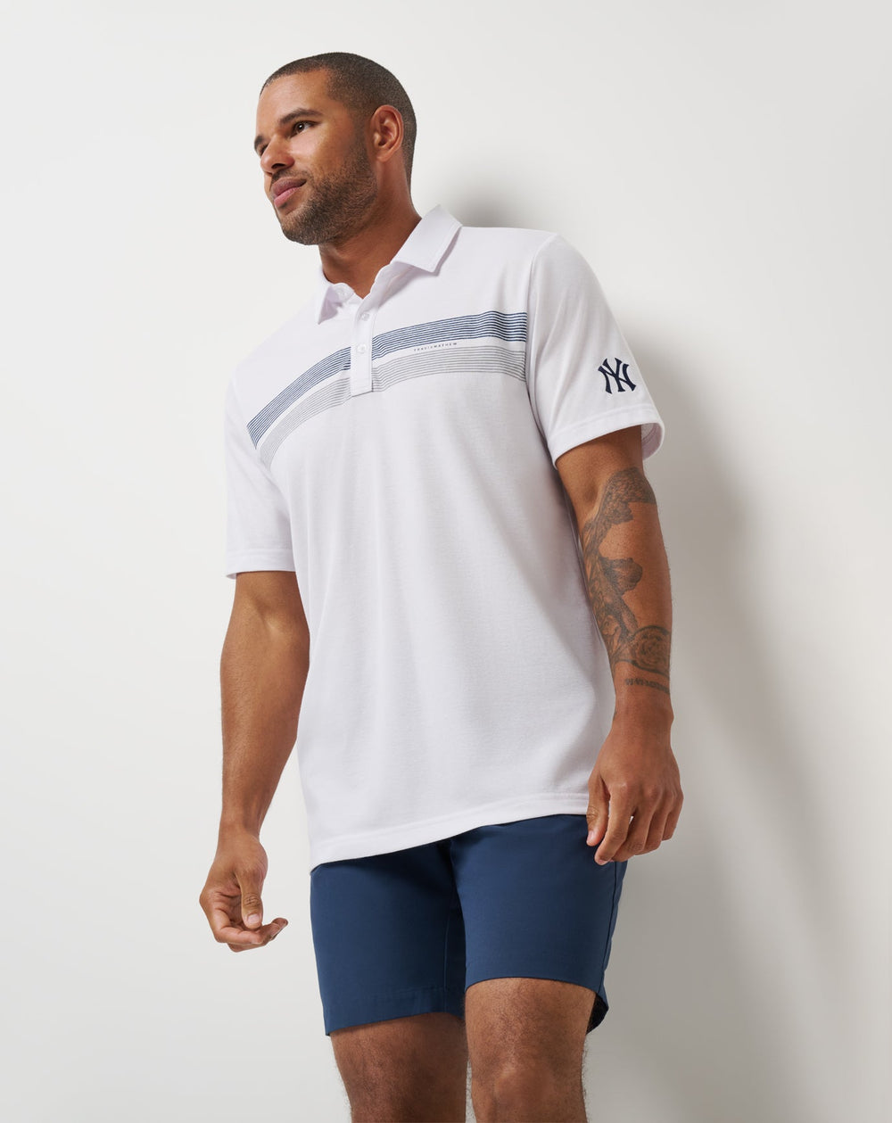New York Yankees Top Recruit Polo Men|Game Day|New/White