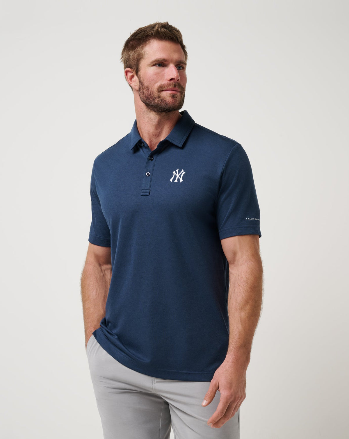 New York Yankees Playoff Pitch Polo Men|Game Day|New/Navy