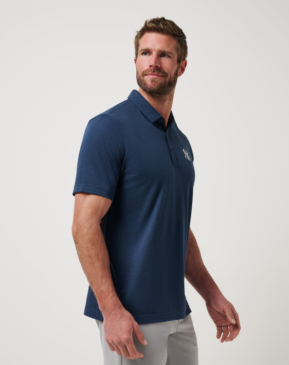 New York Yankees Playoff Pitch Polo Men|Game Day|New/Navy