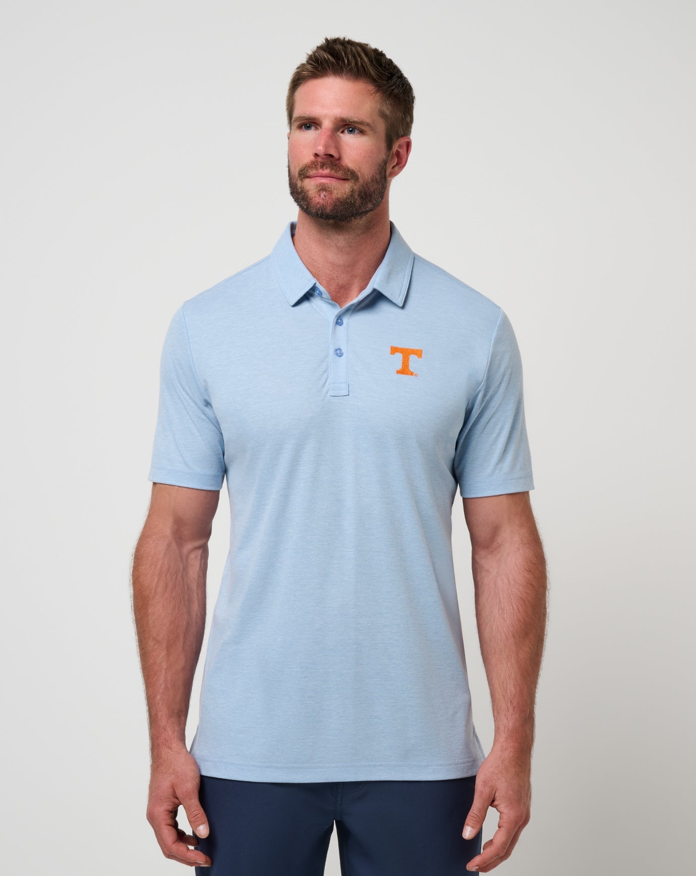 Tennessee School Pride Polo Men|Game Day|New/Heather Blue