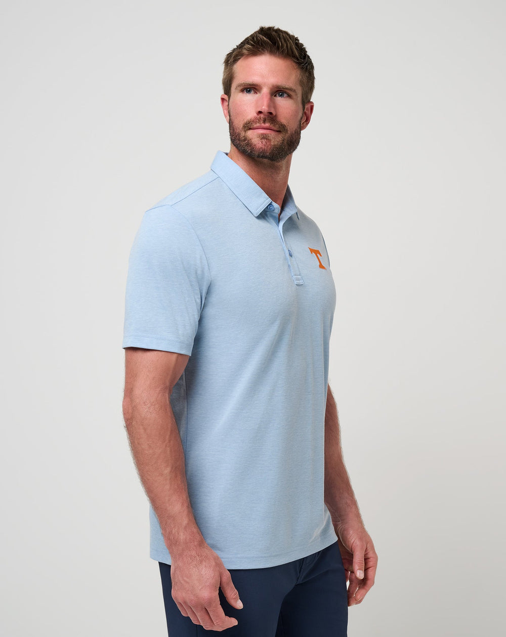 Tennessee School Pride Polo Men|Game Day|New/Heather Blue