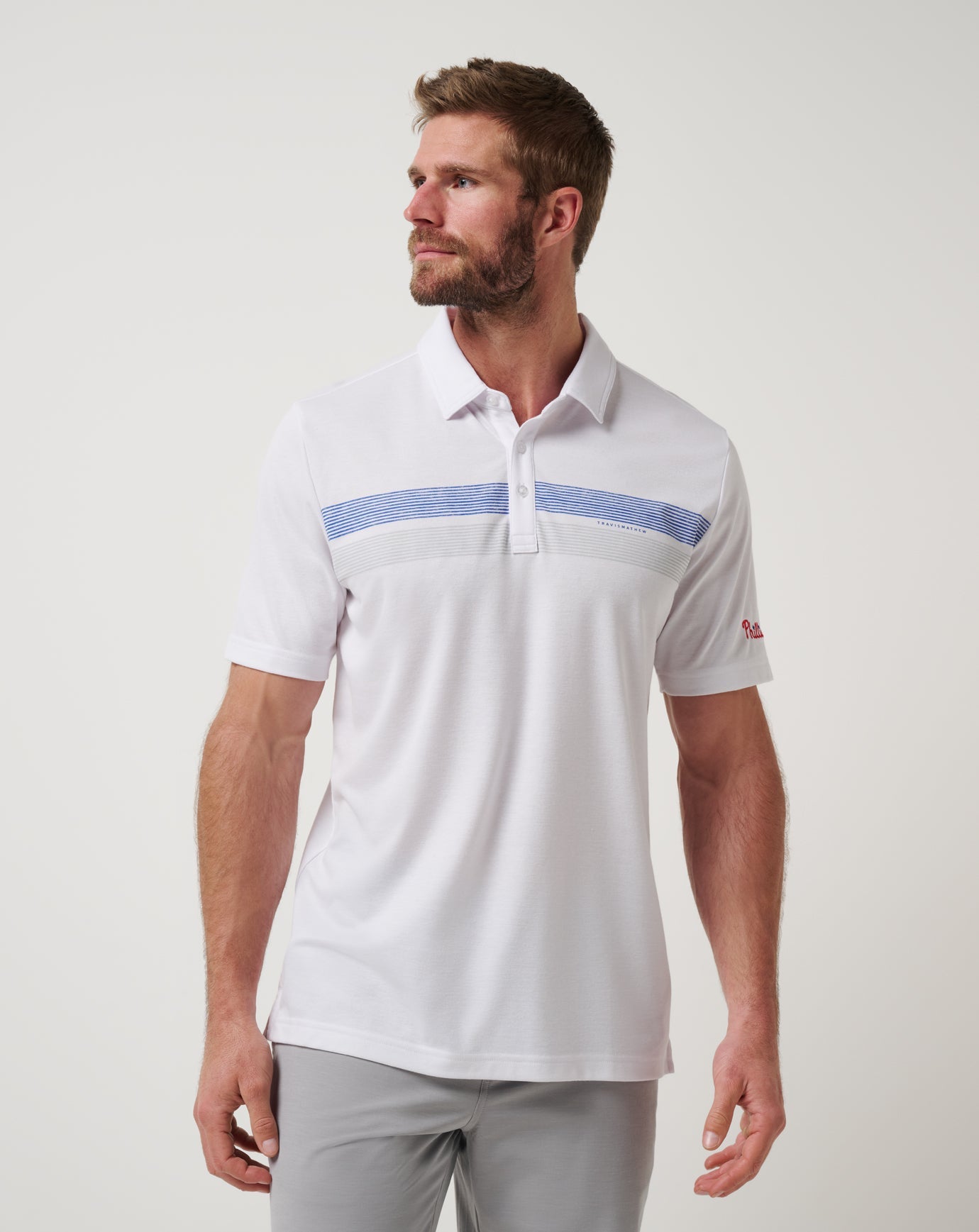 Philadelphia Phillies Top Recruit Polo Men|Game Day|New/White