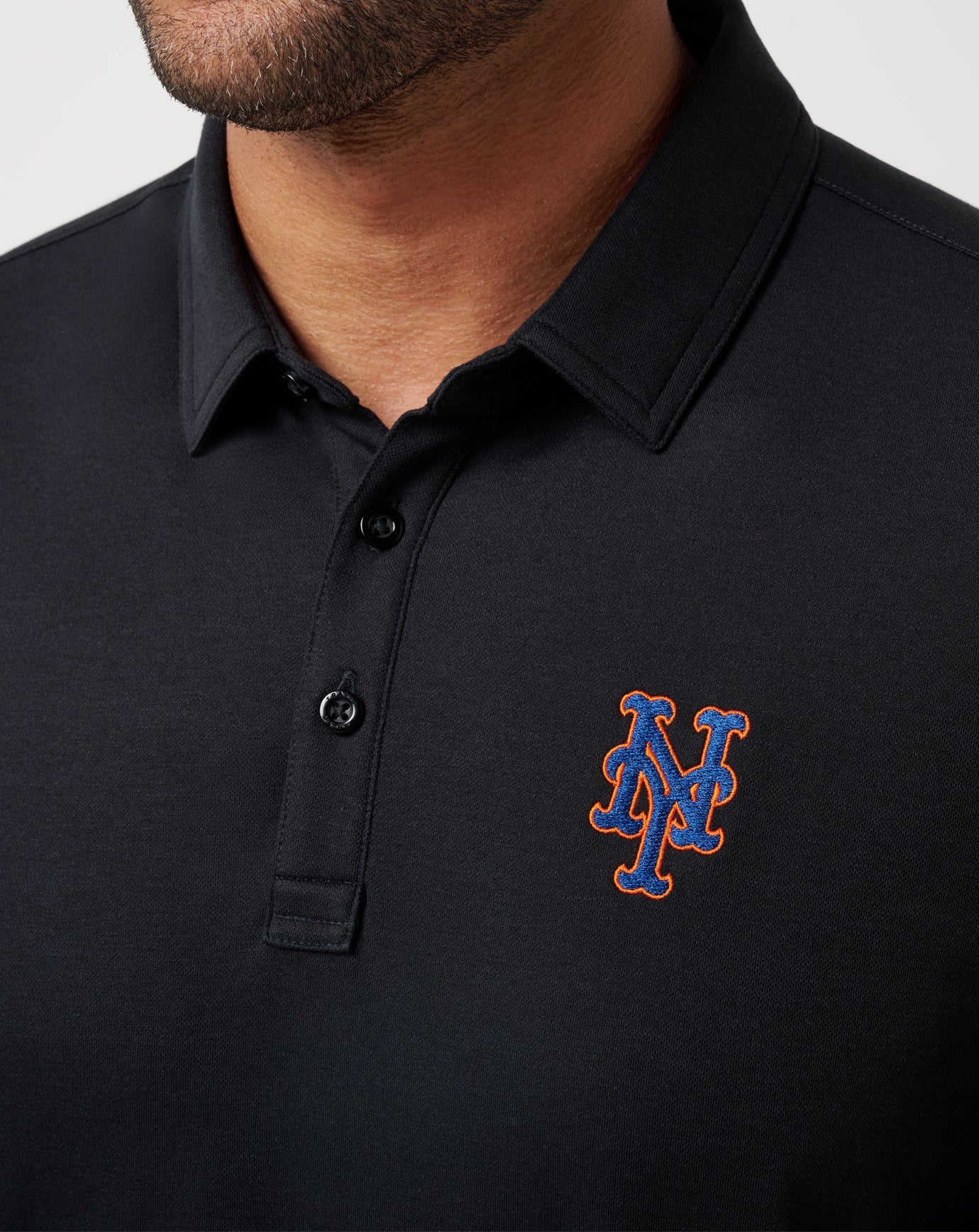 New York Mets Playoff Pitch Polo Men|New/Black