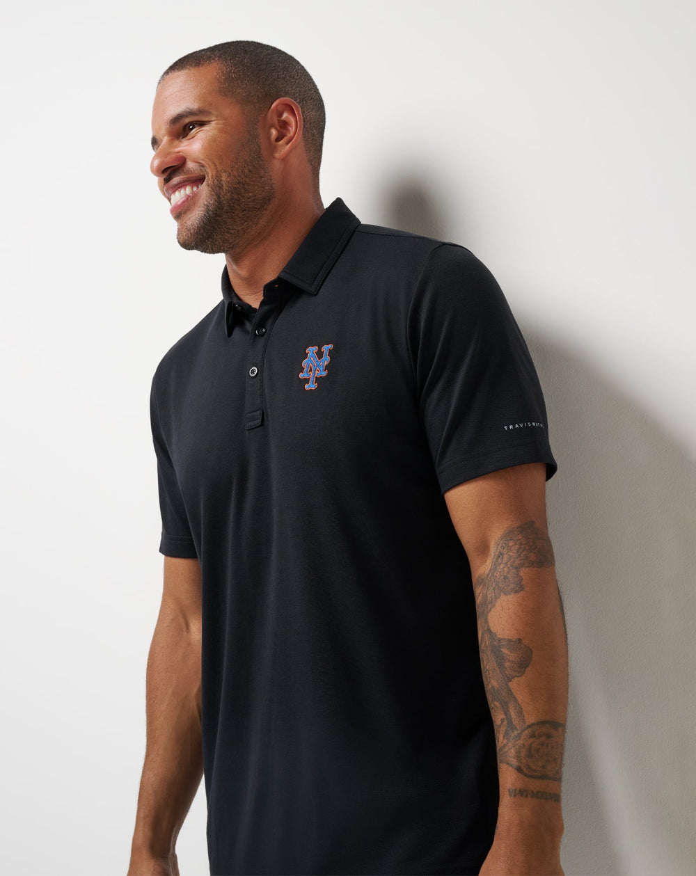 New York Mets Playoff Pitch Polo Men|New/Black