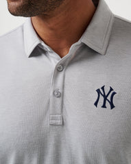 New York Yankees Playoff Pitch Polo Men|Game Day|New/Heather Grey