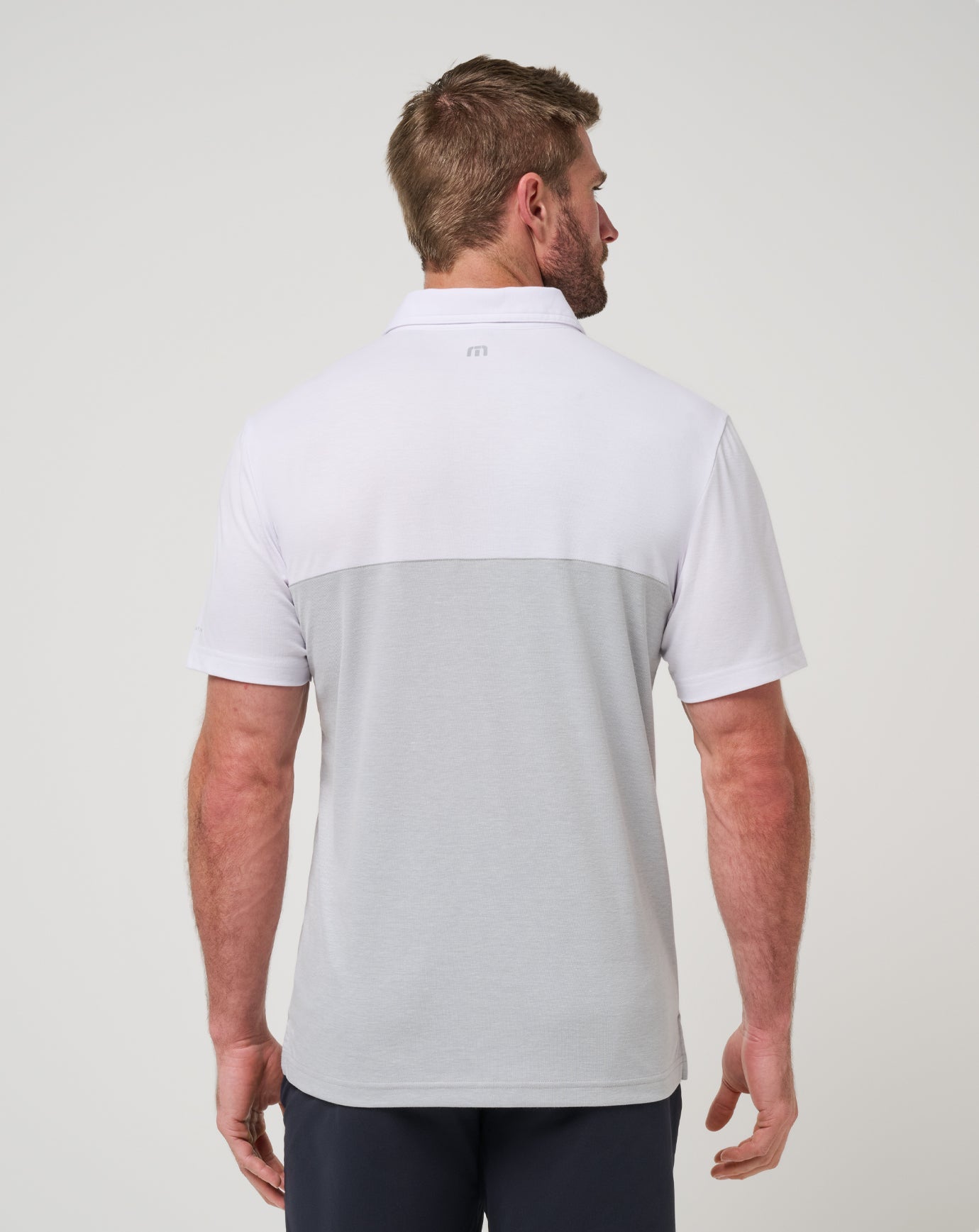 Iowa Drop Back Polo Men|Game Day|New/White/Heather Grey