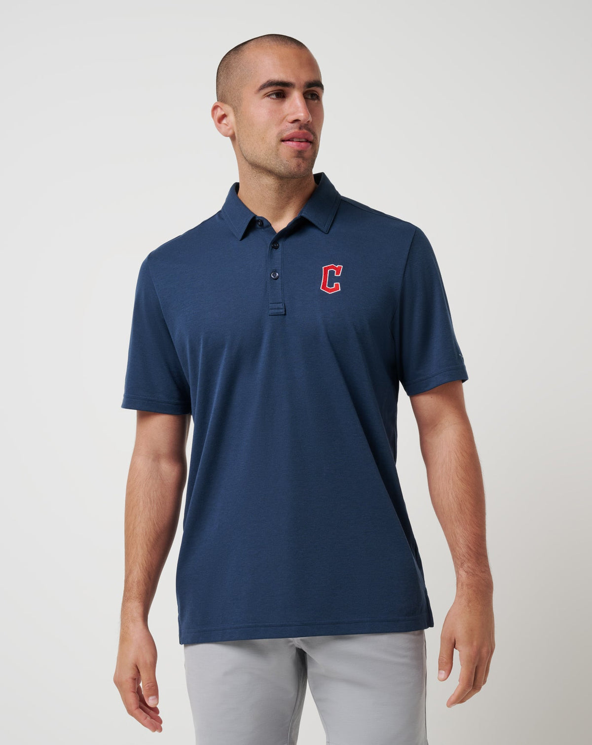 Cleveland Guardians Playoff Pitch Polo Men|Game Day|New/Navy