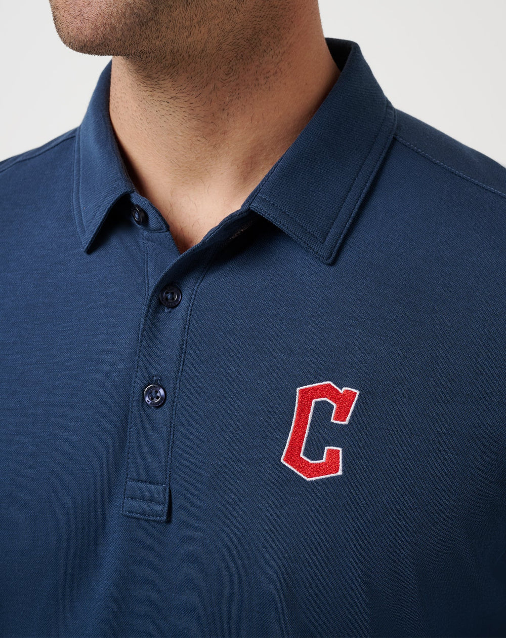 Cleveland Guardians Playoff Pitch Polo Men|Game Day|New/Navy