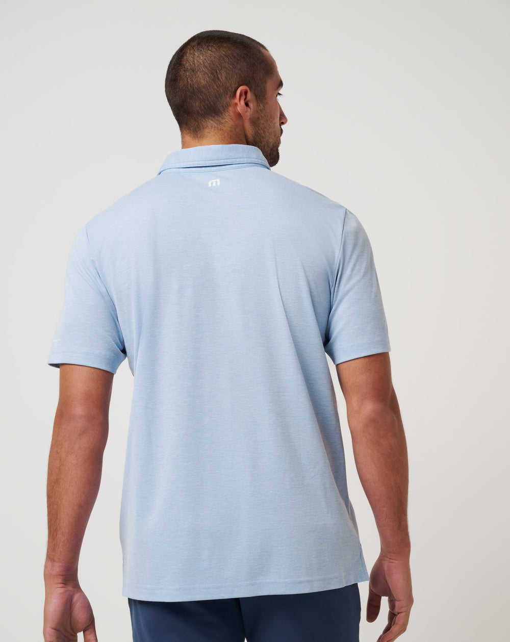 Texas Rangers Playoff Pitch Polo Men|New/Heather Blue