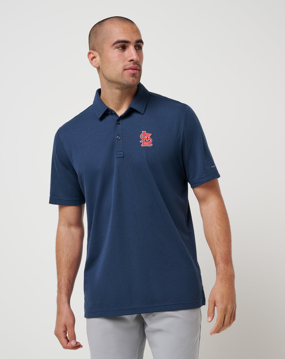 St Louis Cardinals Playoff Pitch Polo Men|New/Navy