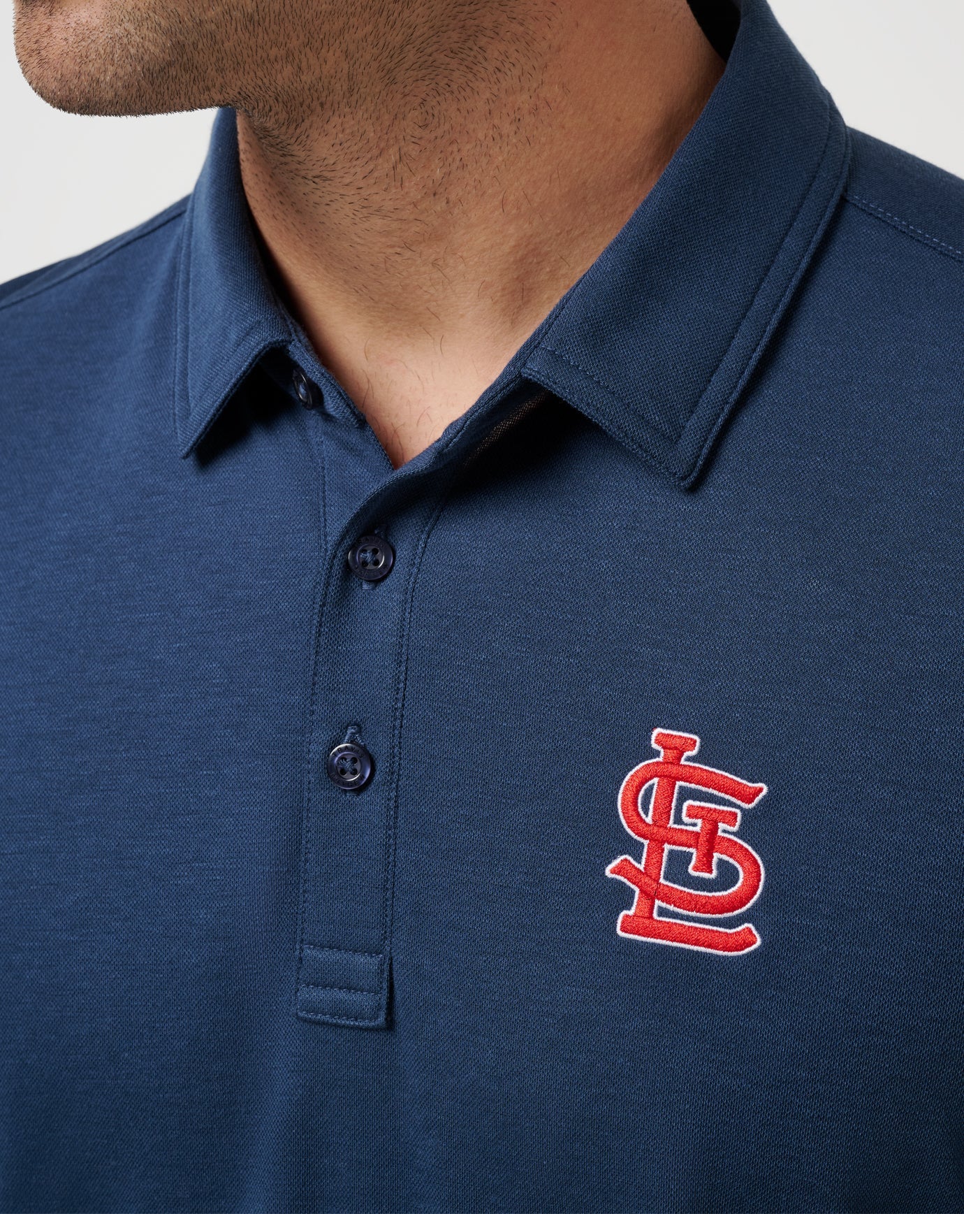 St Louis Cardinals Playoff Pitch Polo Men|New/Navy