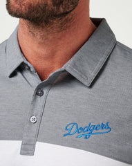 Los Angeles Dodgers The Rudds 2.0 Polo Men|Game Day|New/Heather Quiet Shade/White