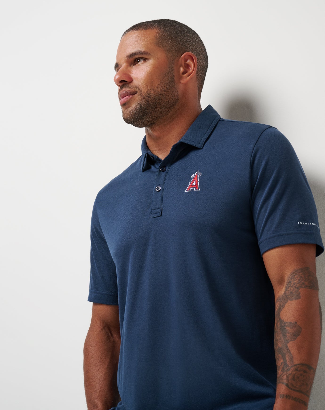 Los Angeles Angels Playoff Pitch Polo Men|New/Navy
