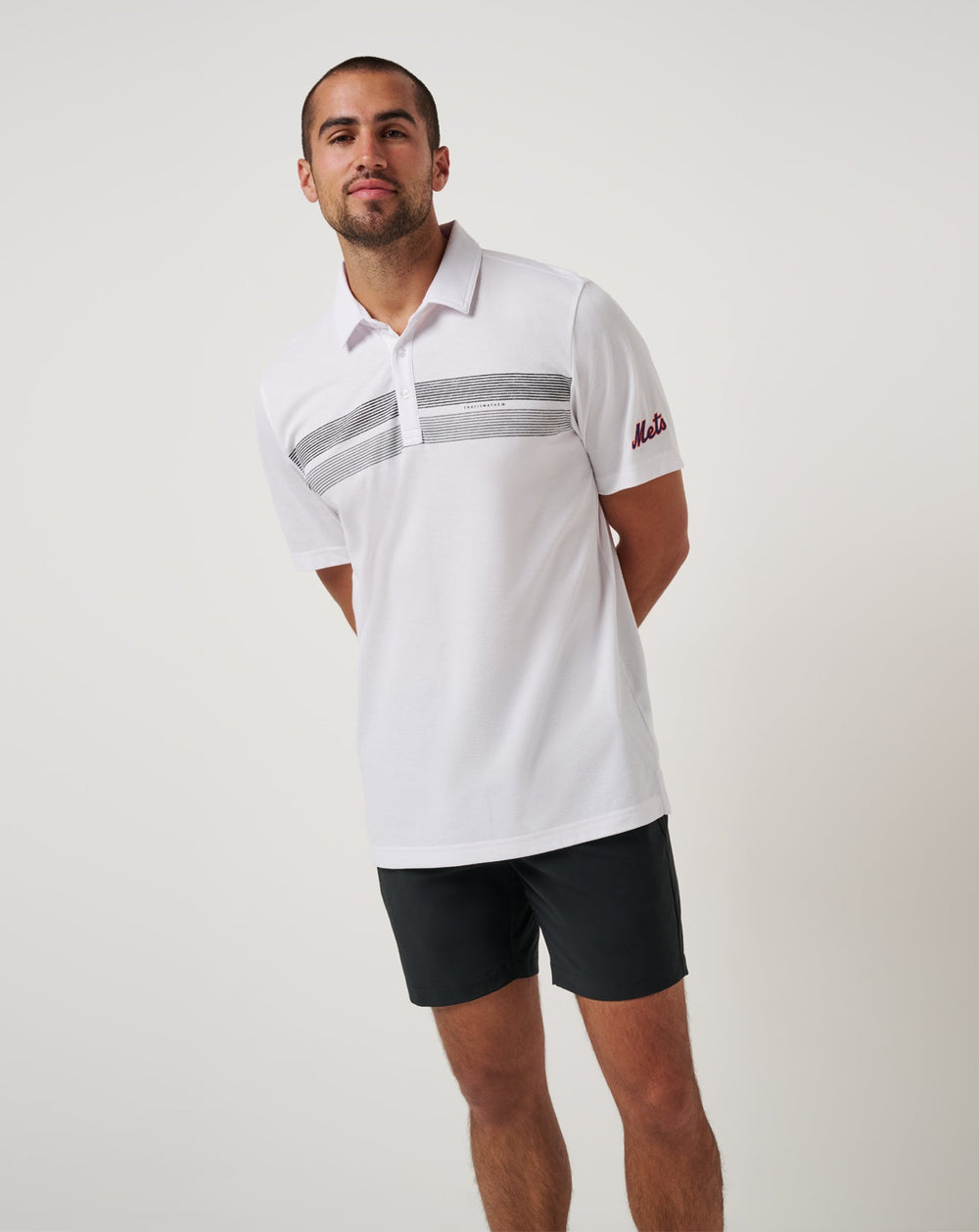 New York Mets Top Recruit Polo Men|New/White