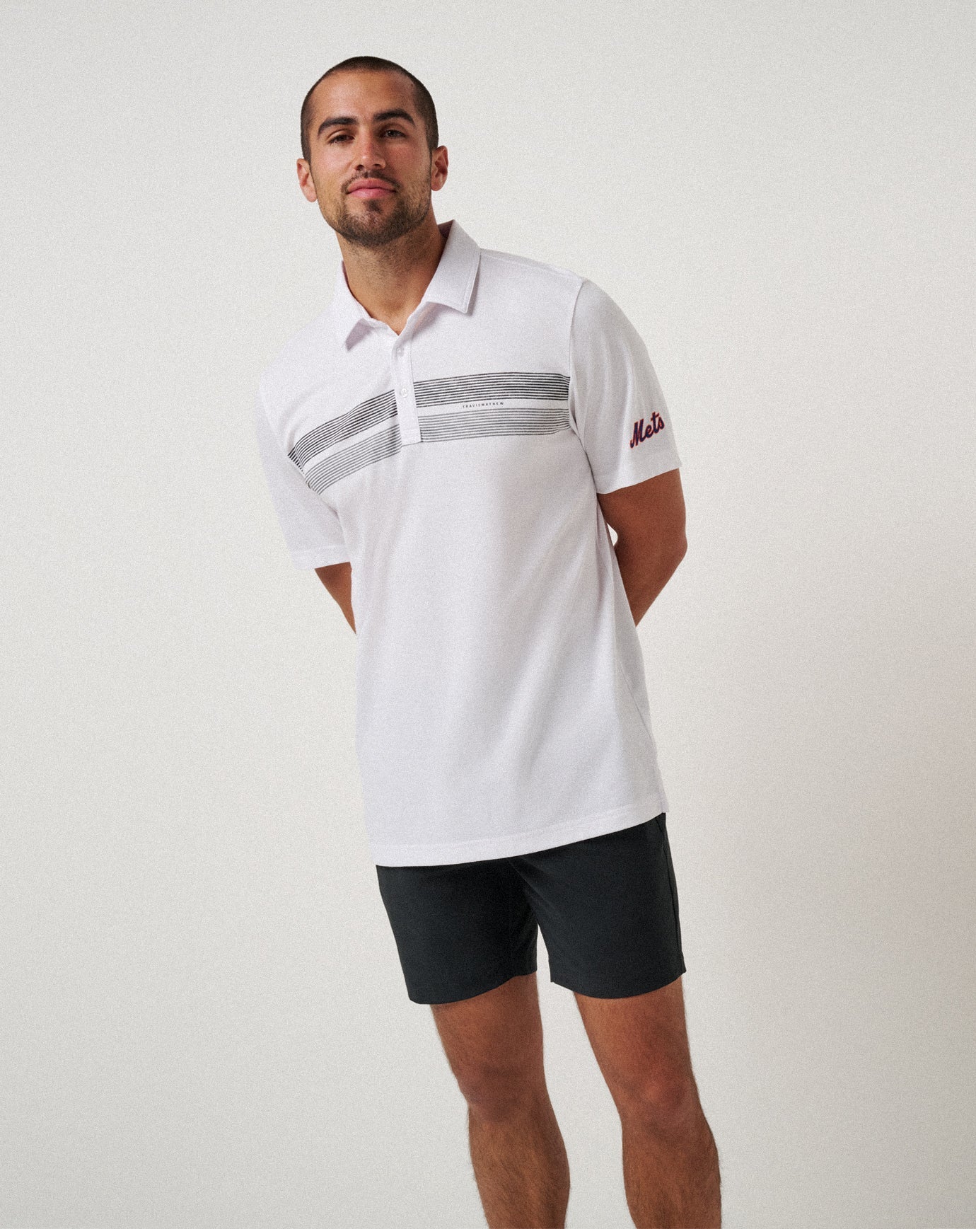 New York Mets Top Recruit Polo Men|New/White