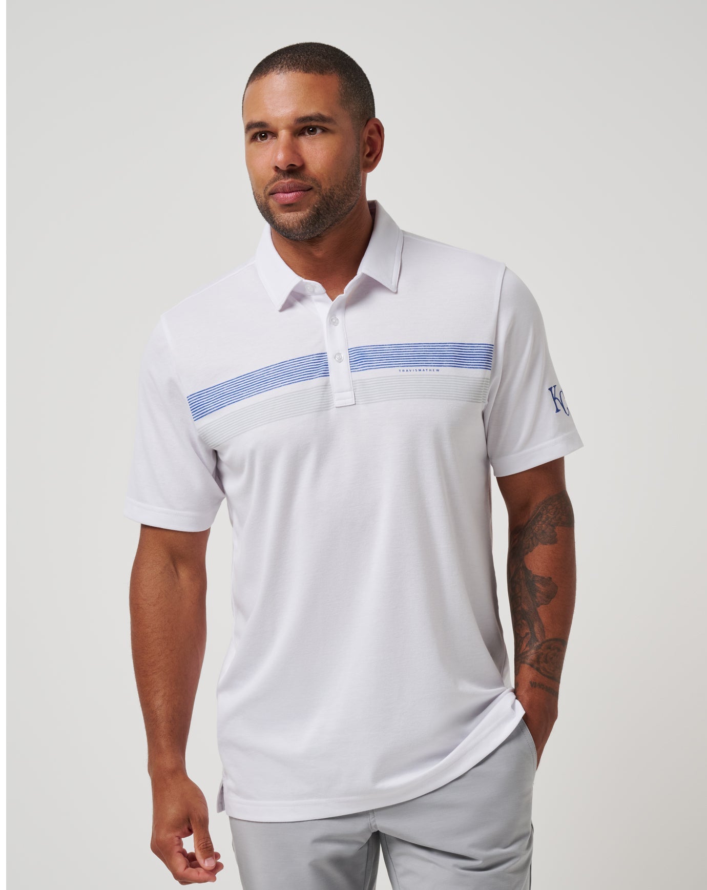 Kansas City Royals Top Recruit Polo Men|New/White
