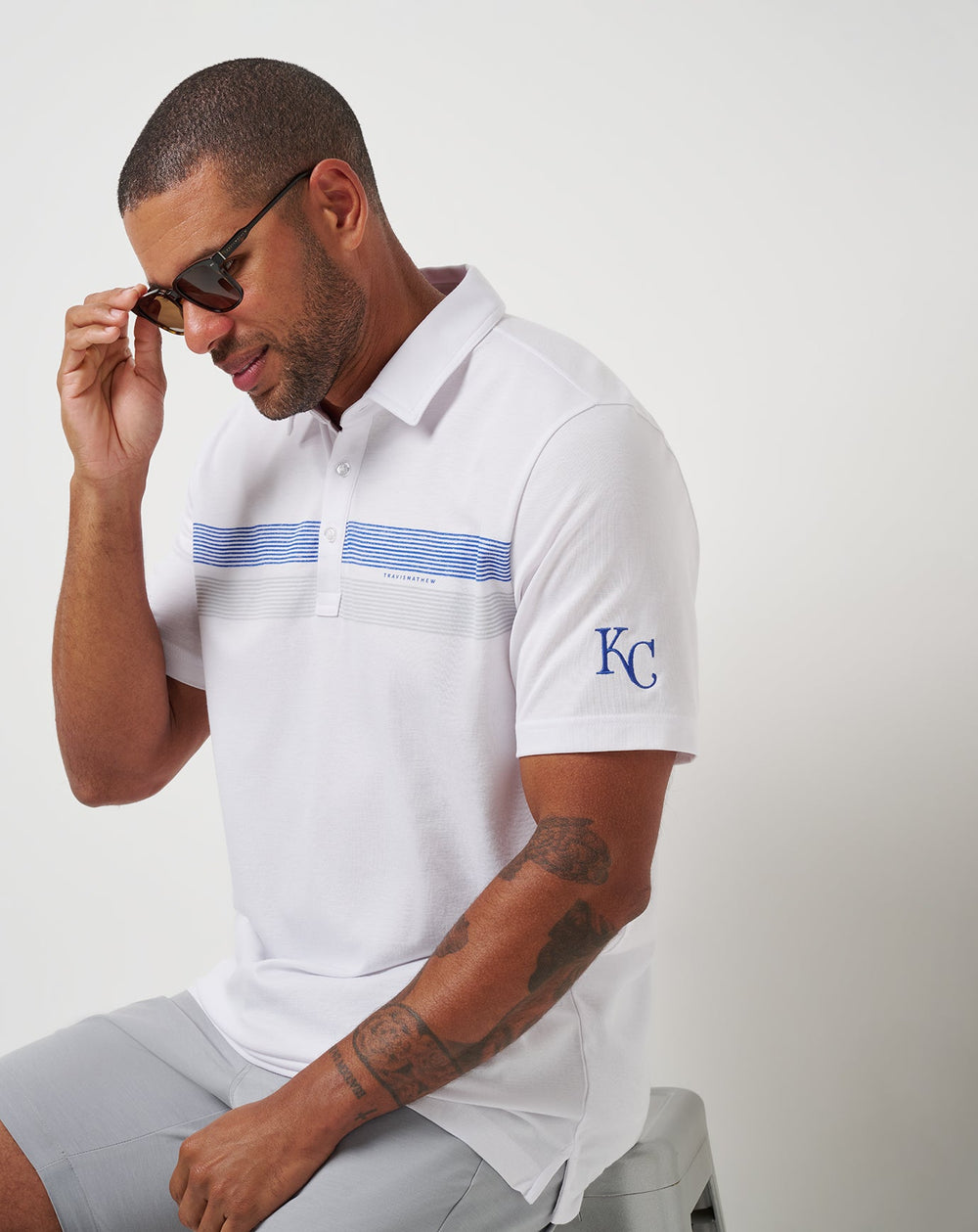 Kansas City Royals Top Recruit Polo Men|New/White
