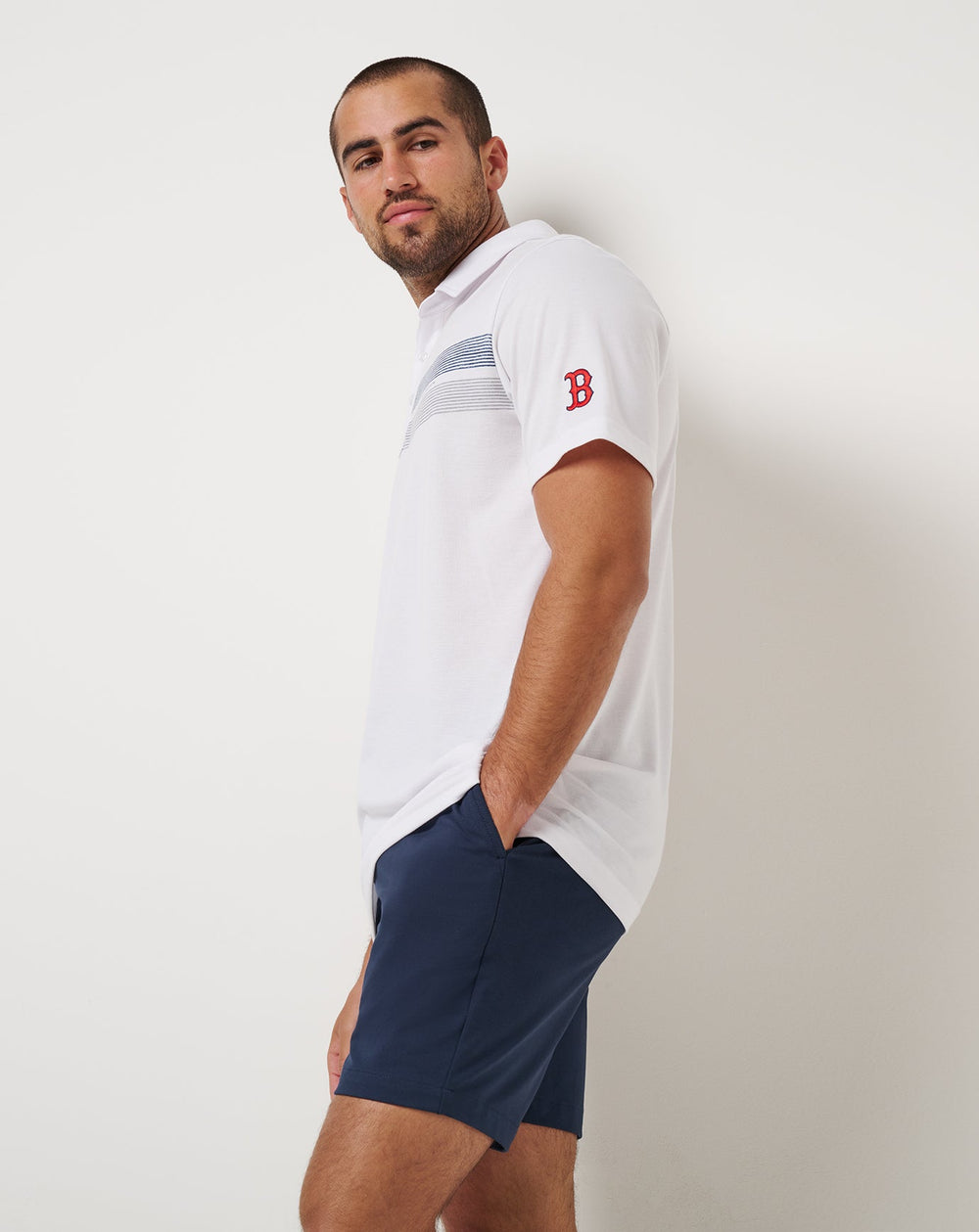 Boston Red Sox Top Recruit Polo Men|Game Day|New/White