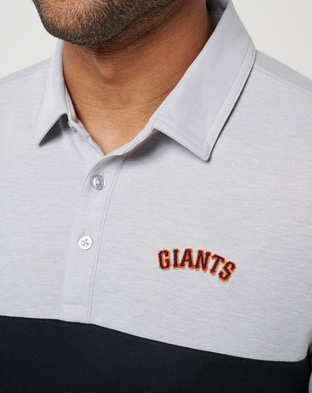 San Francisco Giants Home Run Leader Polo Men|New/Heather Grey/Black