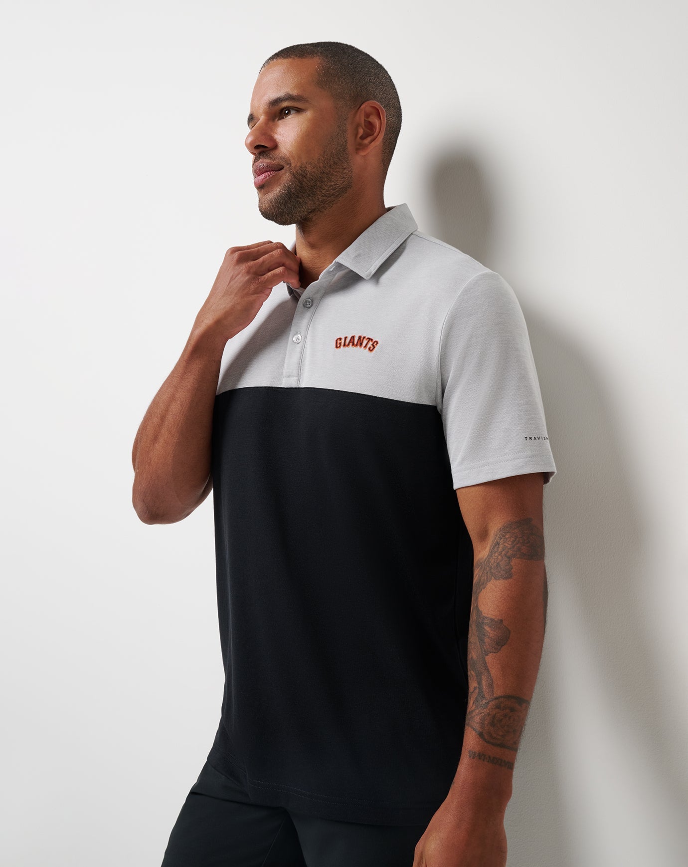San Francisco Giants Home Run Leader Polo Men|New/Heather Grey/Black
