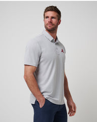 Atlanta Braves Playoff Pitch Polo Men|New/Heather Grey