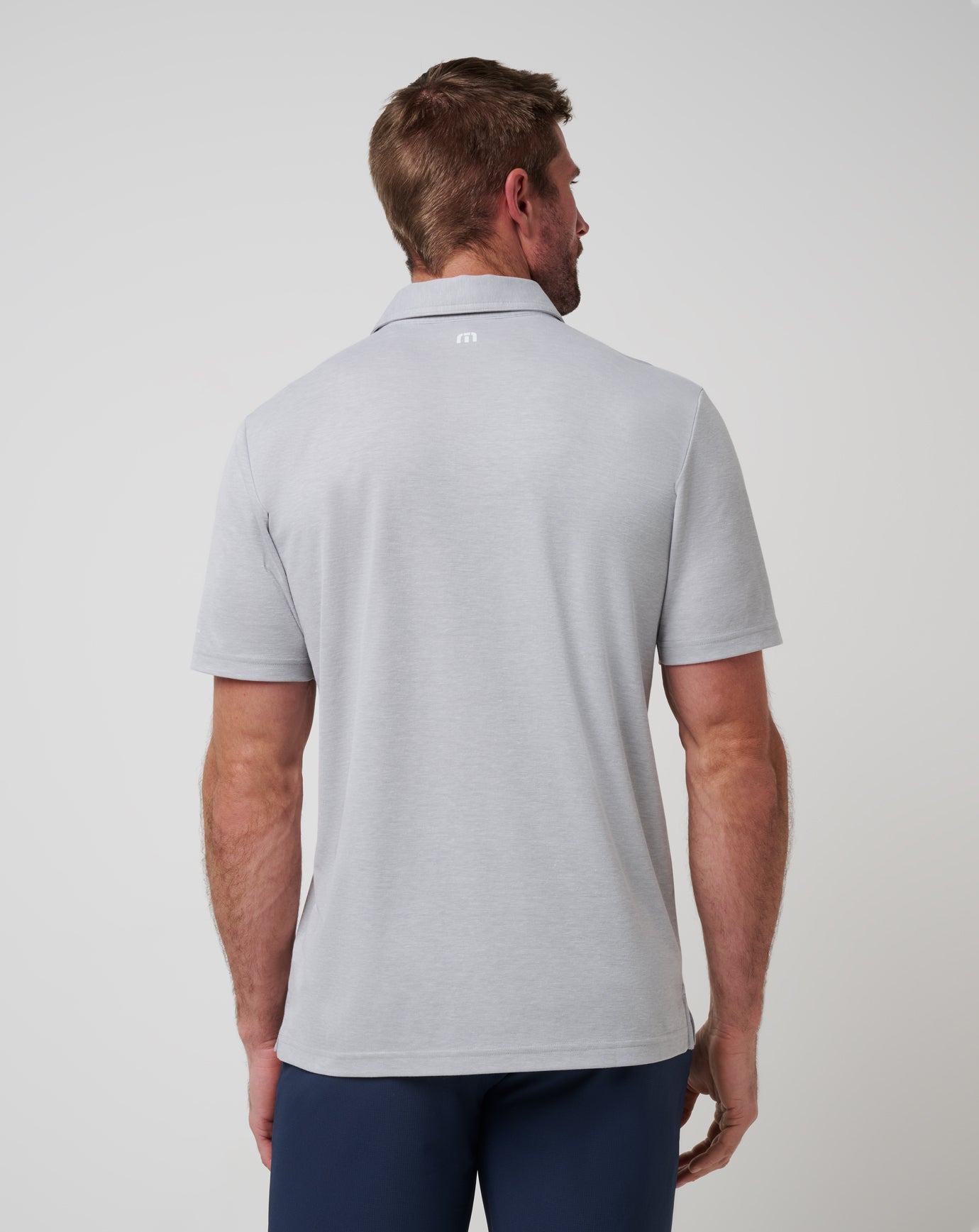 Atlanta Braves Playoff Pitch Polo Men|New/Heather Grey