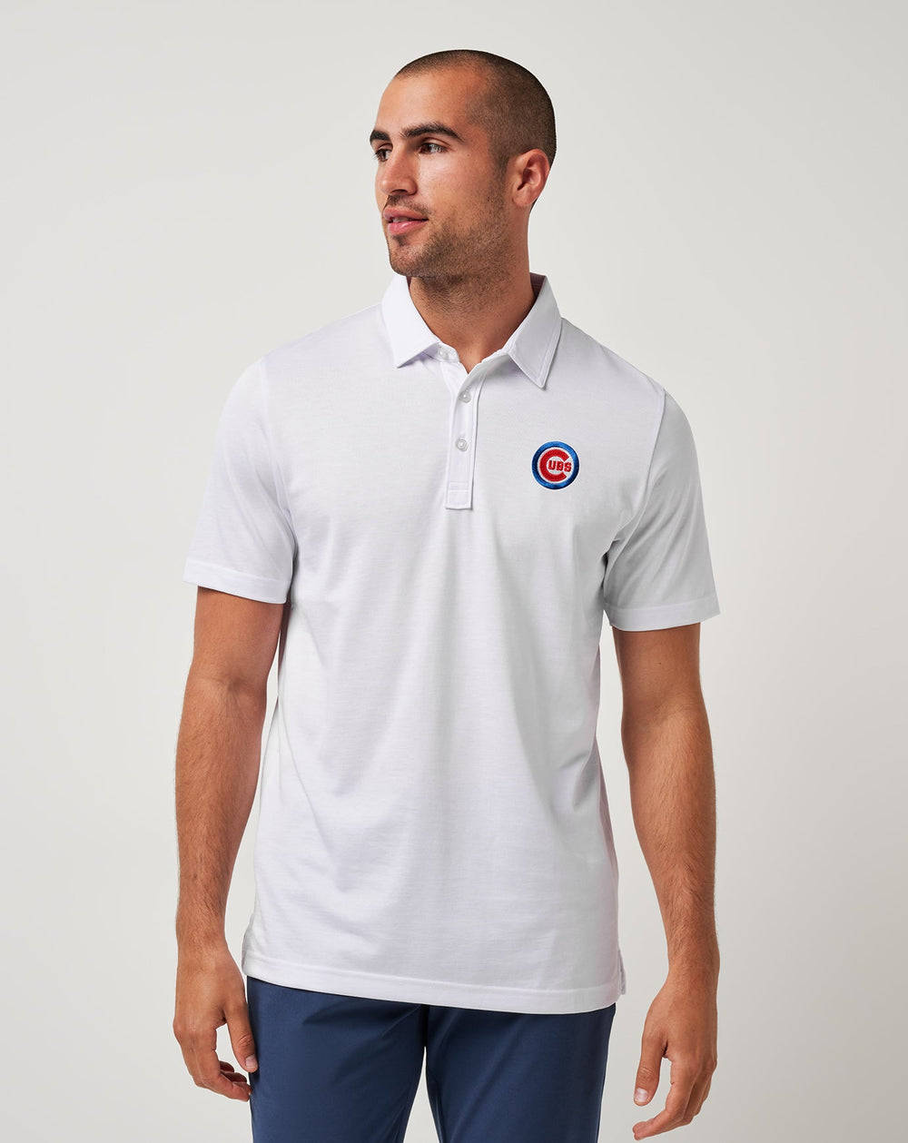 Chicago Cubs The Zinna Polo Men|Game Day|New/White