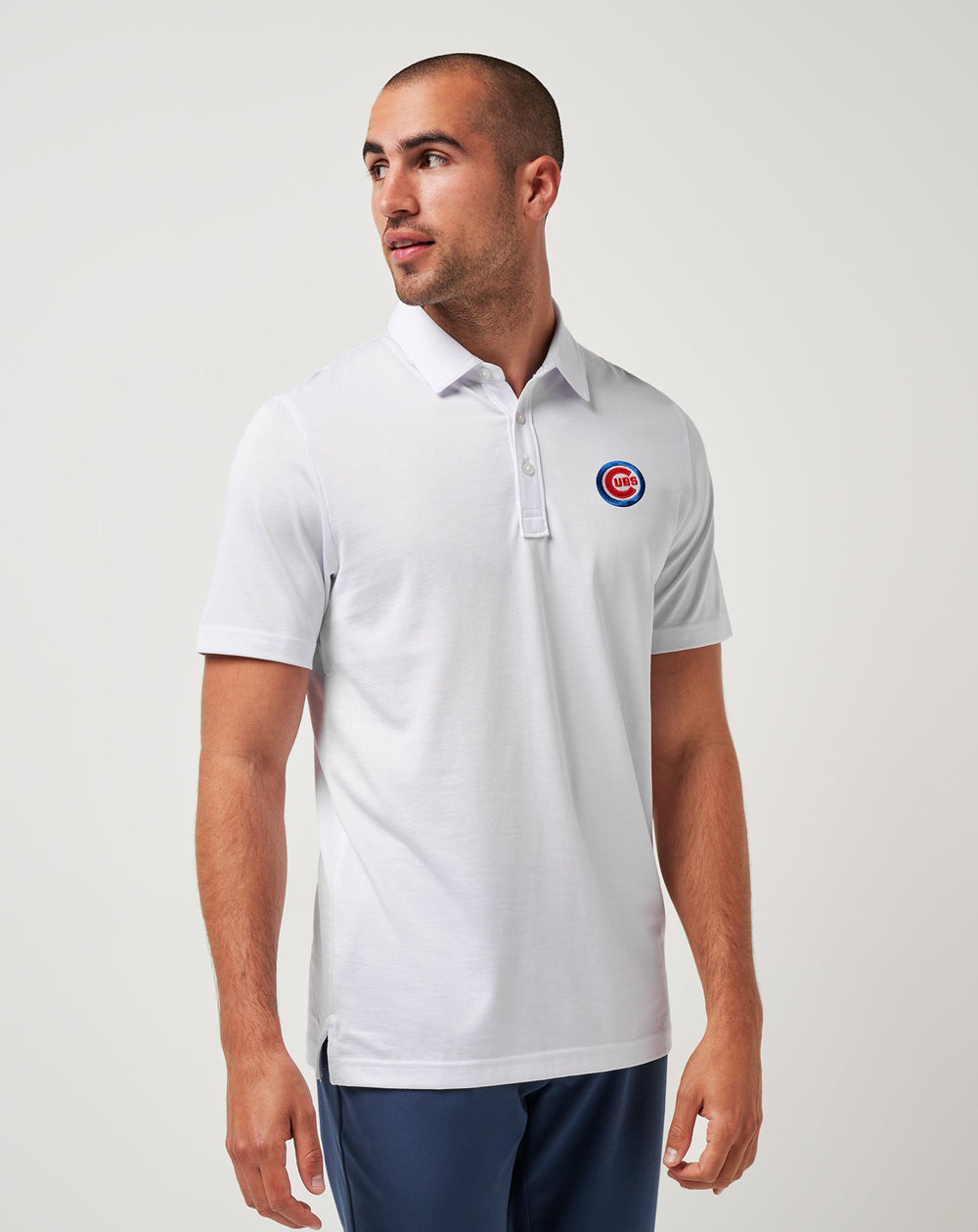 Chicago Cubs The Zinna Polo Men|Game Day|New/White