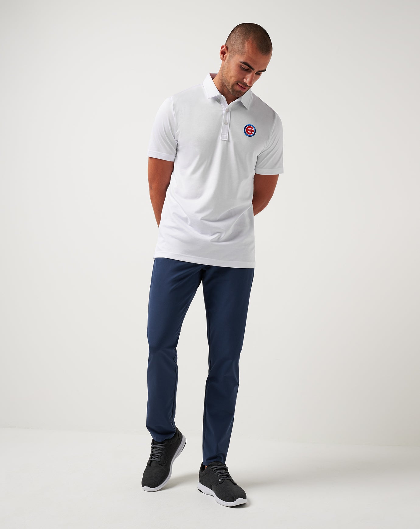 Chicago Cubs The Zinna Polo Men|Game Day|New/White