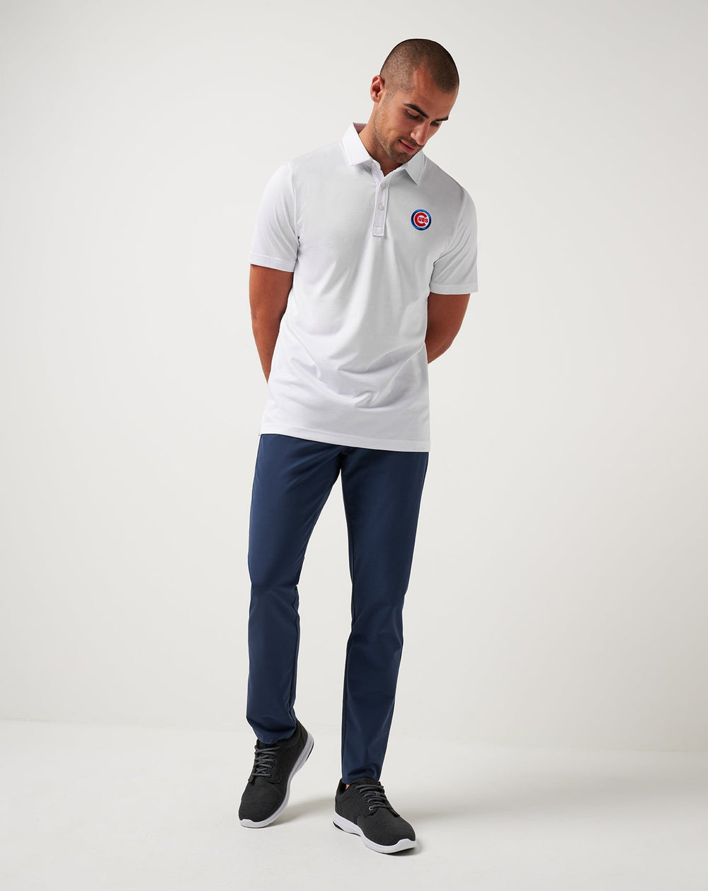 Chicago Cubs The Zinna Polo Men|Game Day|New/White