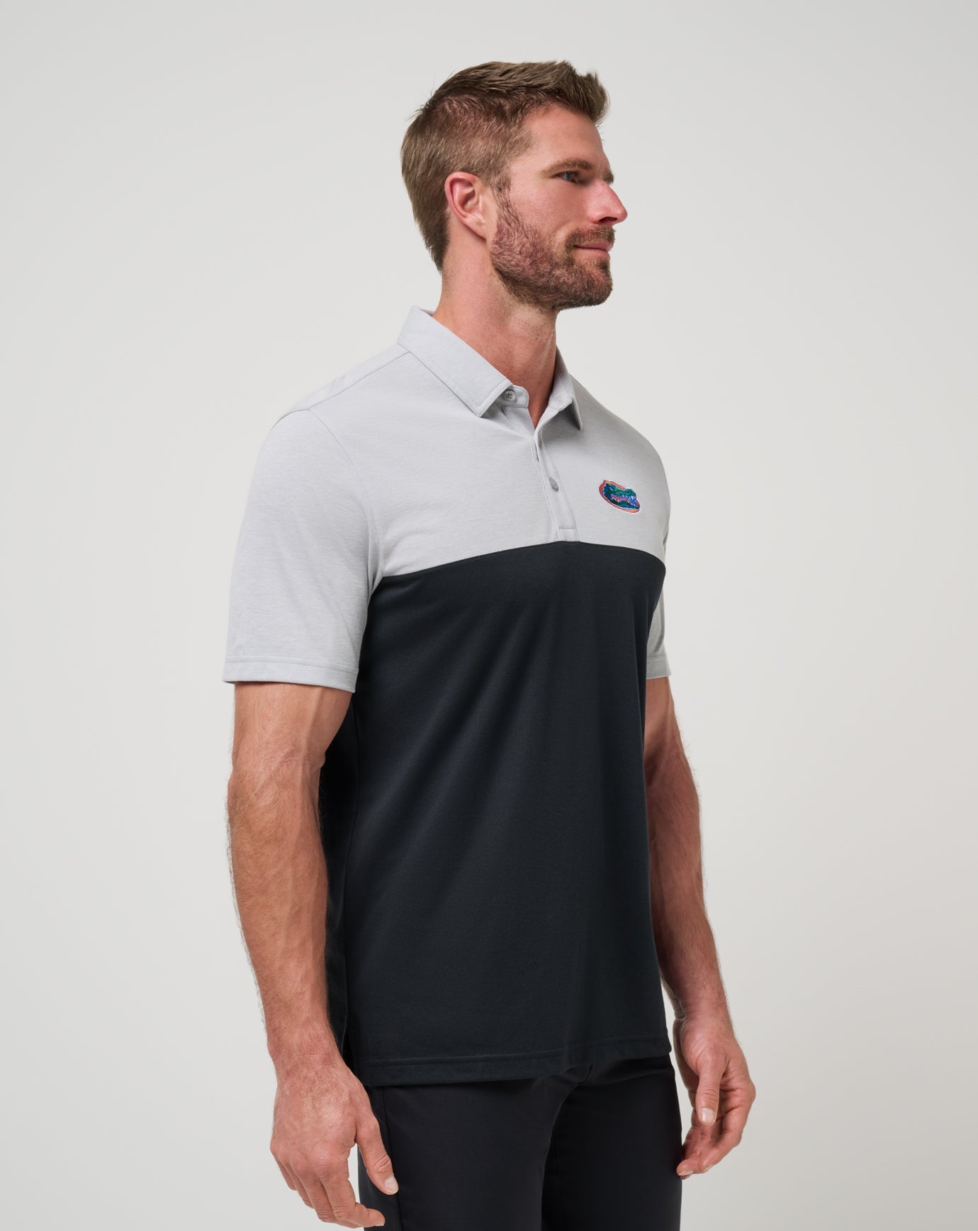 Florida Drop Back Polo Men|New/Heather Grey/Black