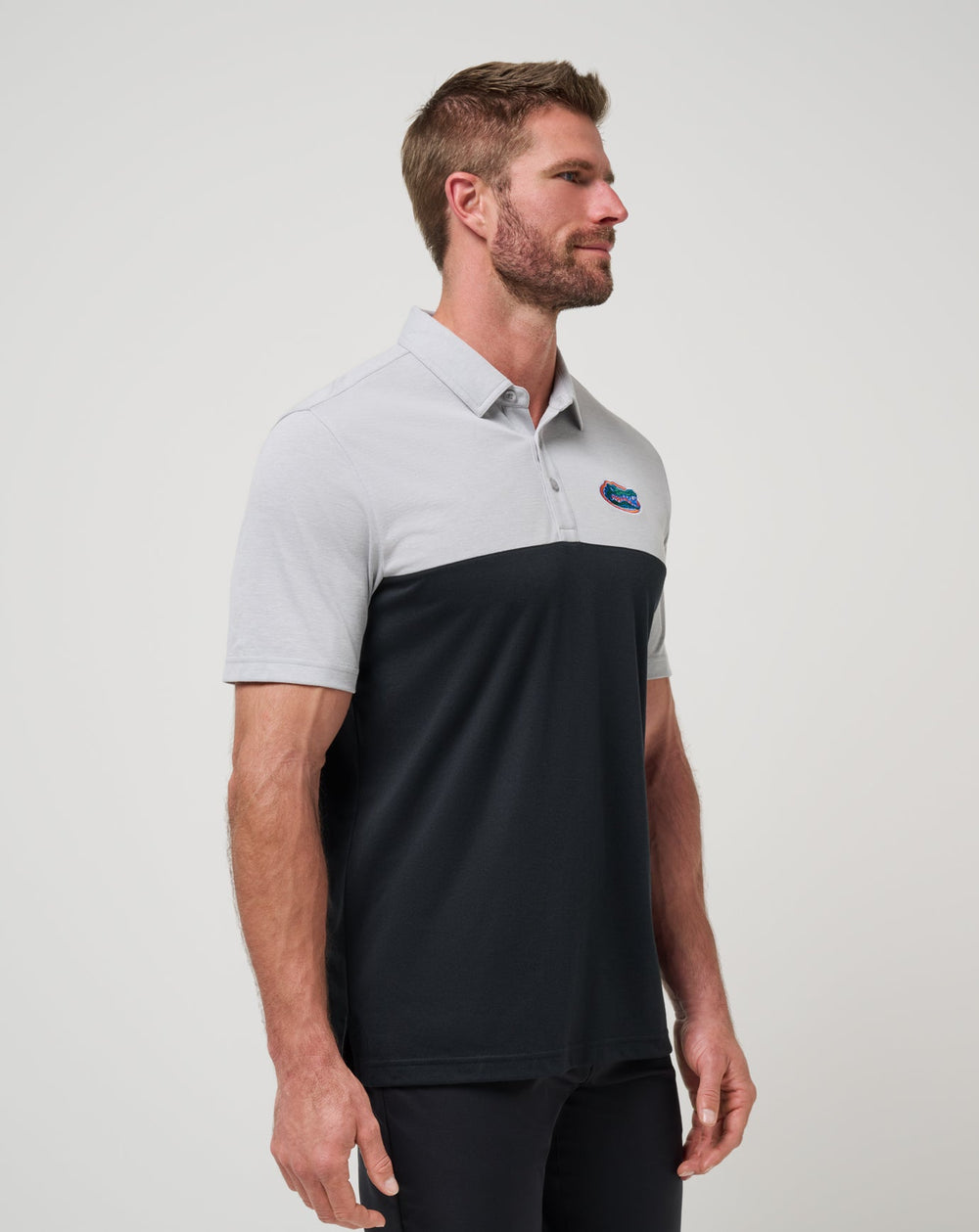Florida Drop Back Polo Men|New/Heather Grey/Black