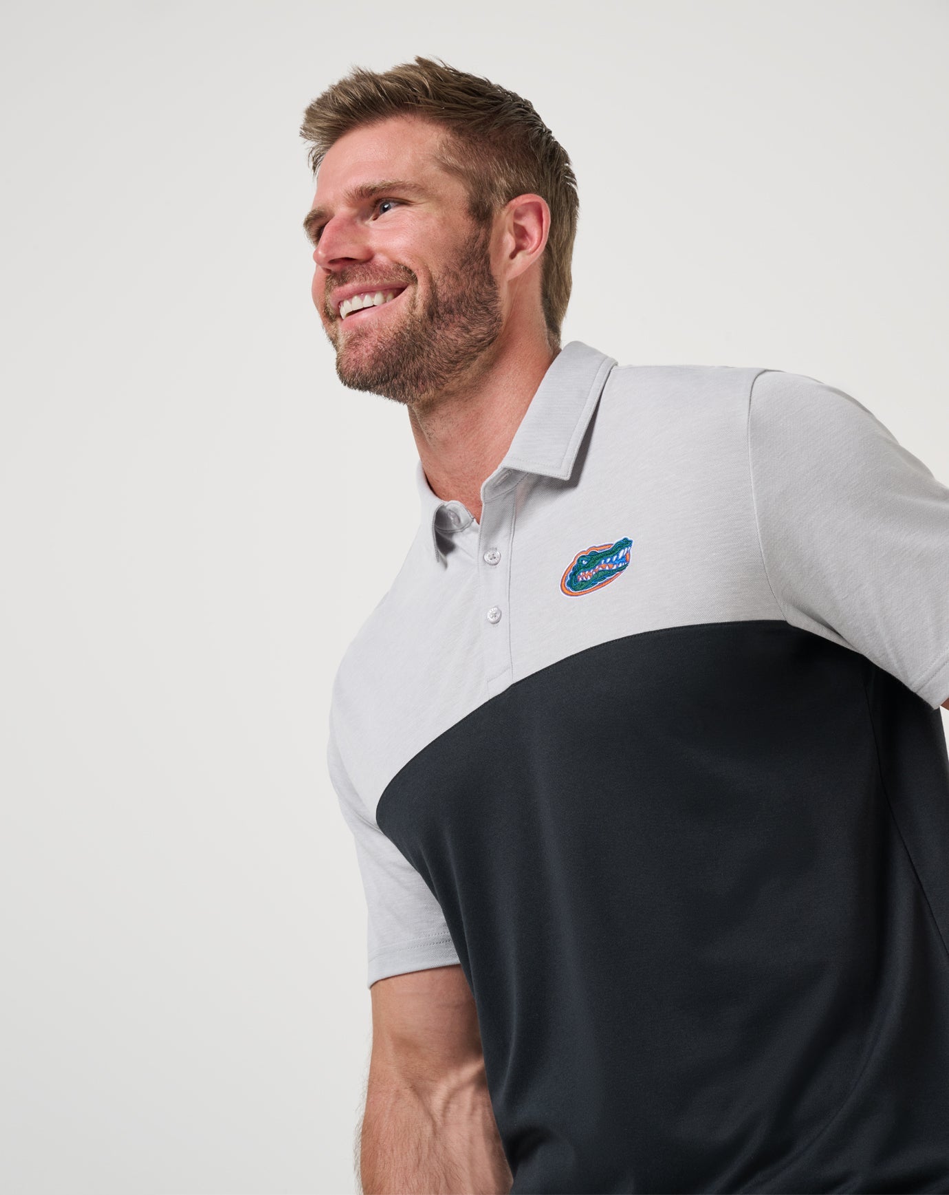 Florida Drop Back Polo Men|New/Heather Grey/Black