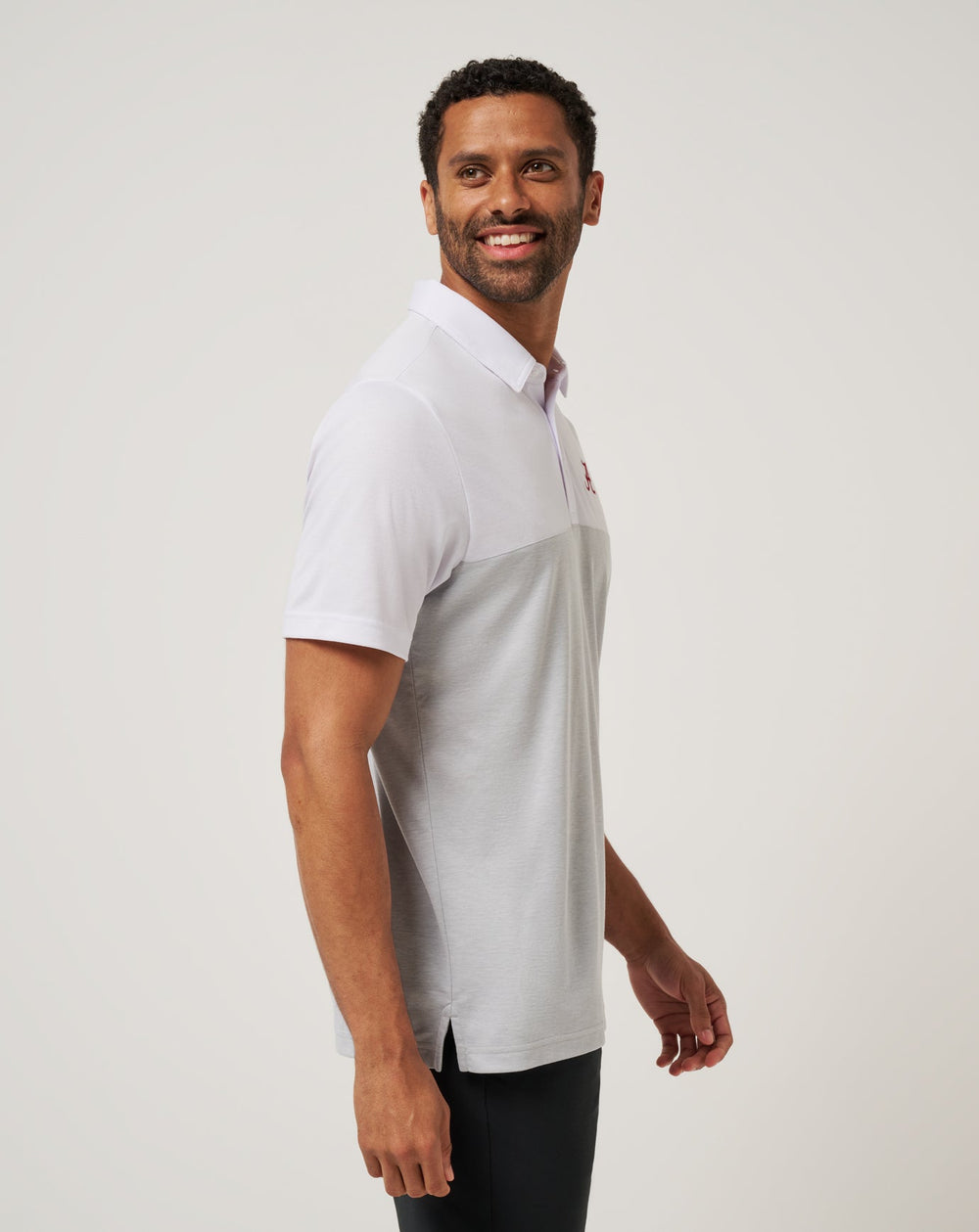 Alabama Drop Back Polo Men|Game Day|New/White/Heather Grey