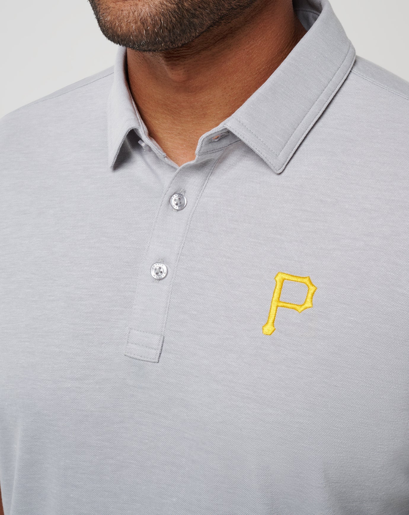 Pittsburgh Pirates Playoff Pitch Polo Men|New/Heather Grey