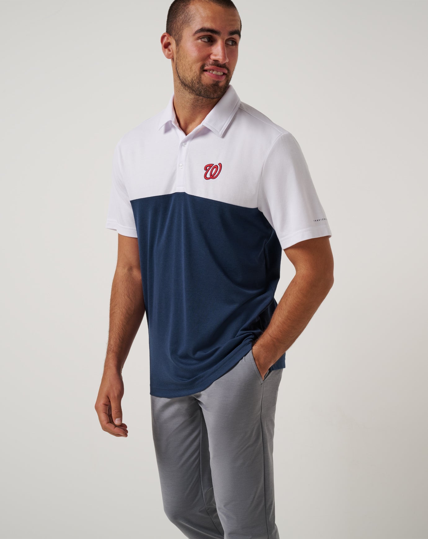 Washington Nationls Home Run Leader Polo Men|New/White/Navy