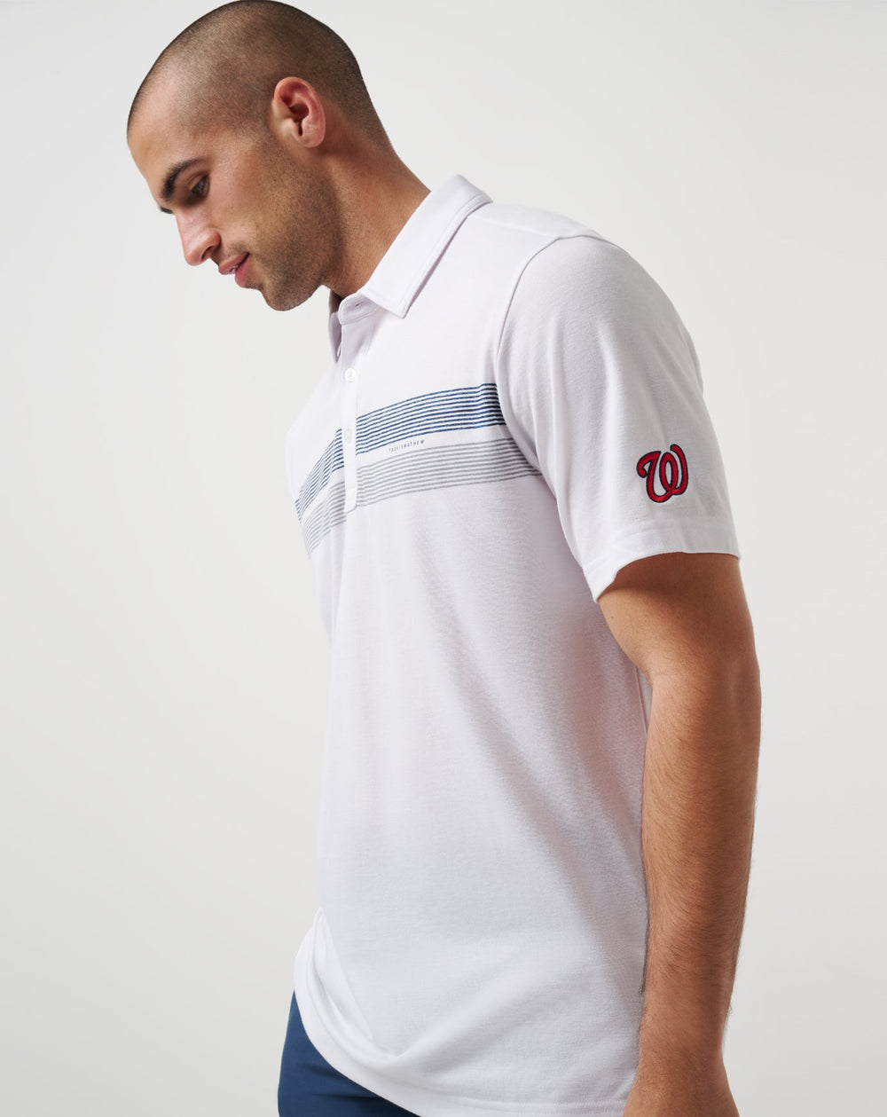 Washington Nationals Top Recruit Polo Men|New/White