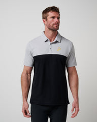 Pittsburgh Pirates Home Run Leader Polo Men|New/Heather Grey/Black