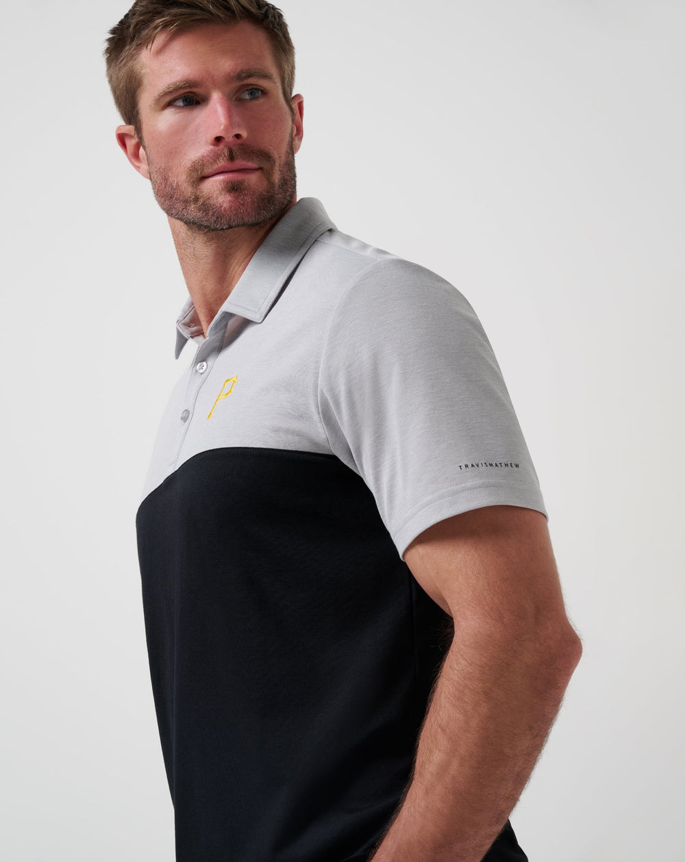 Pittsburgh Pirates Home Run Leader Polo Men|New/Heather Grey/Black