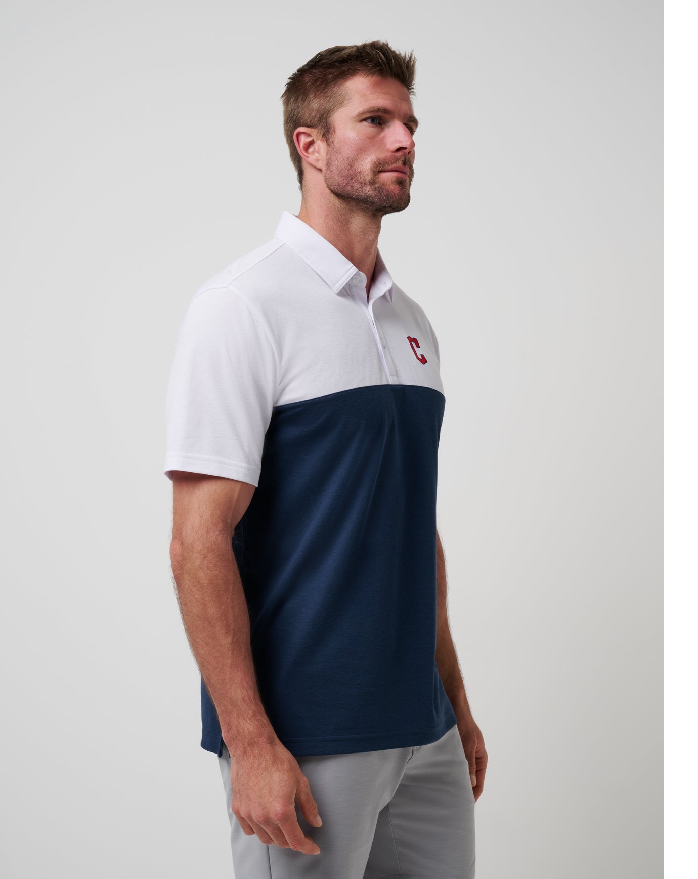 Cleveland Guardians Home Run Leader Polo Men|Game Day|New/White/Navy