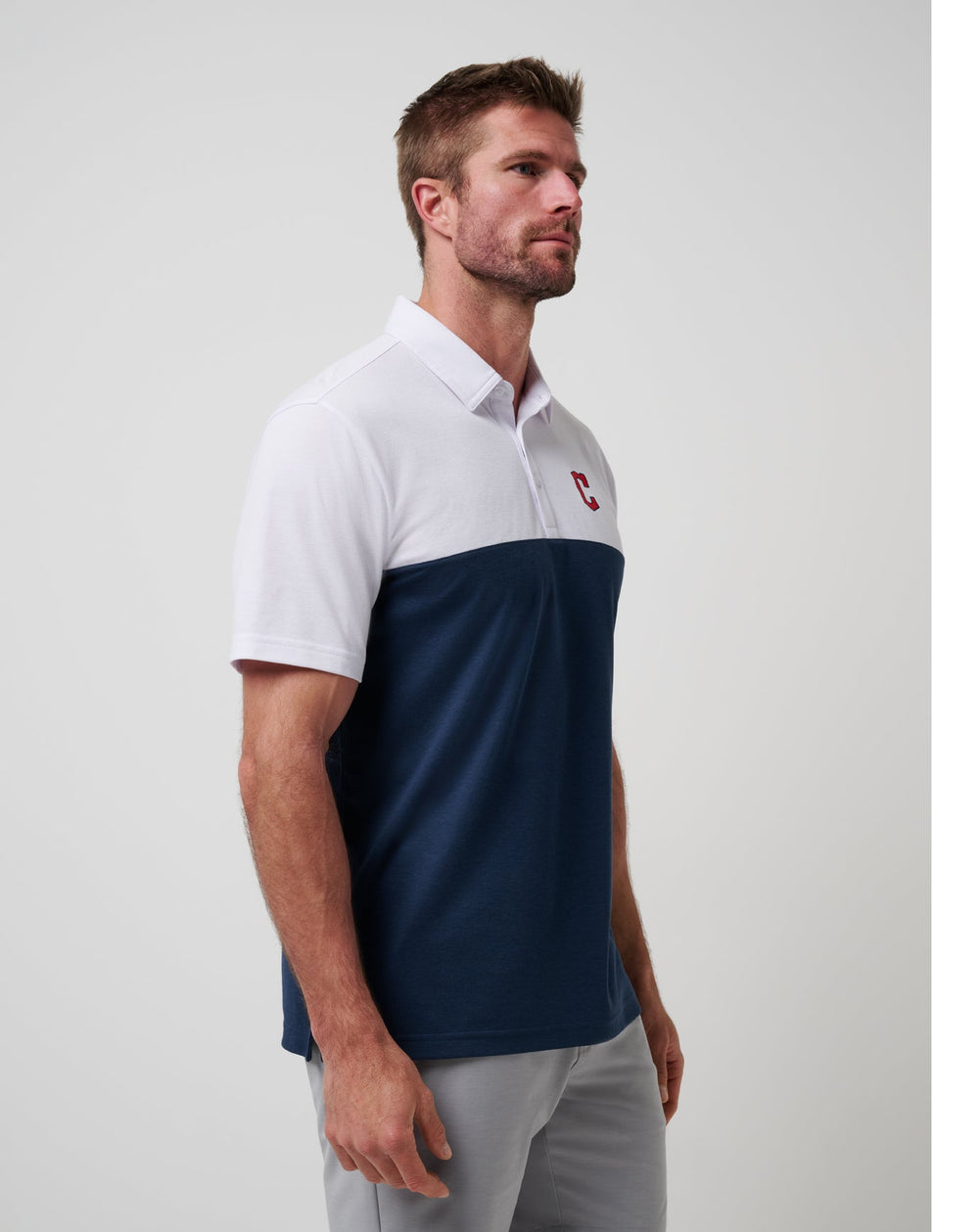 Cleveland Guardians Home Run Leader Polo Men|Game Day|New/White/Navy