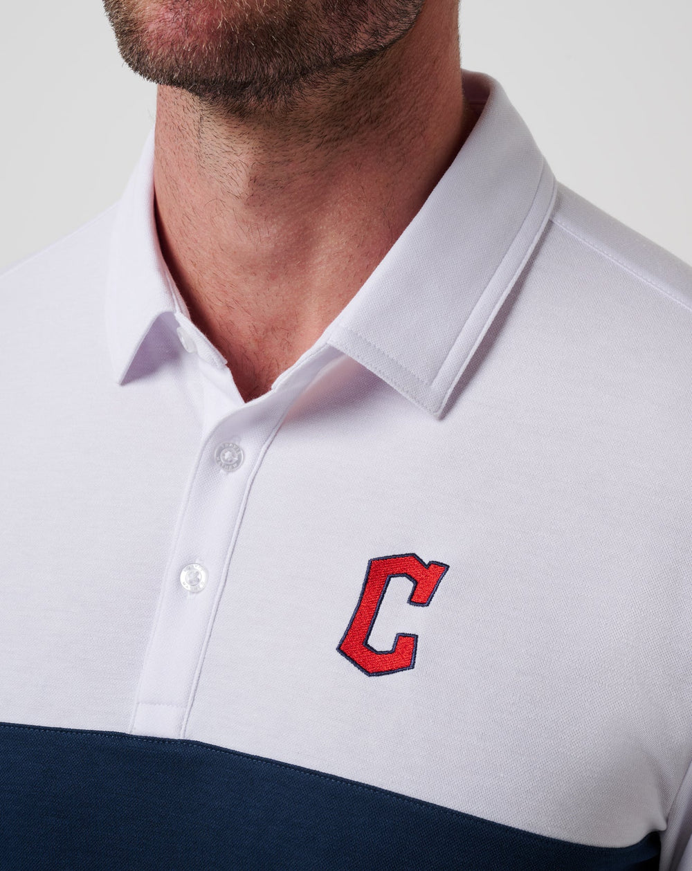 Cleveland Guardians Home Run Leader Polo Men|Game Day|New/White/Navy
