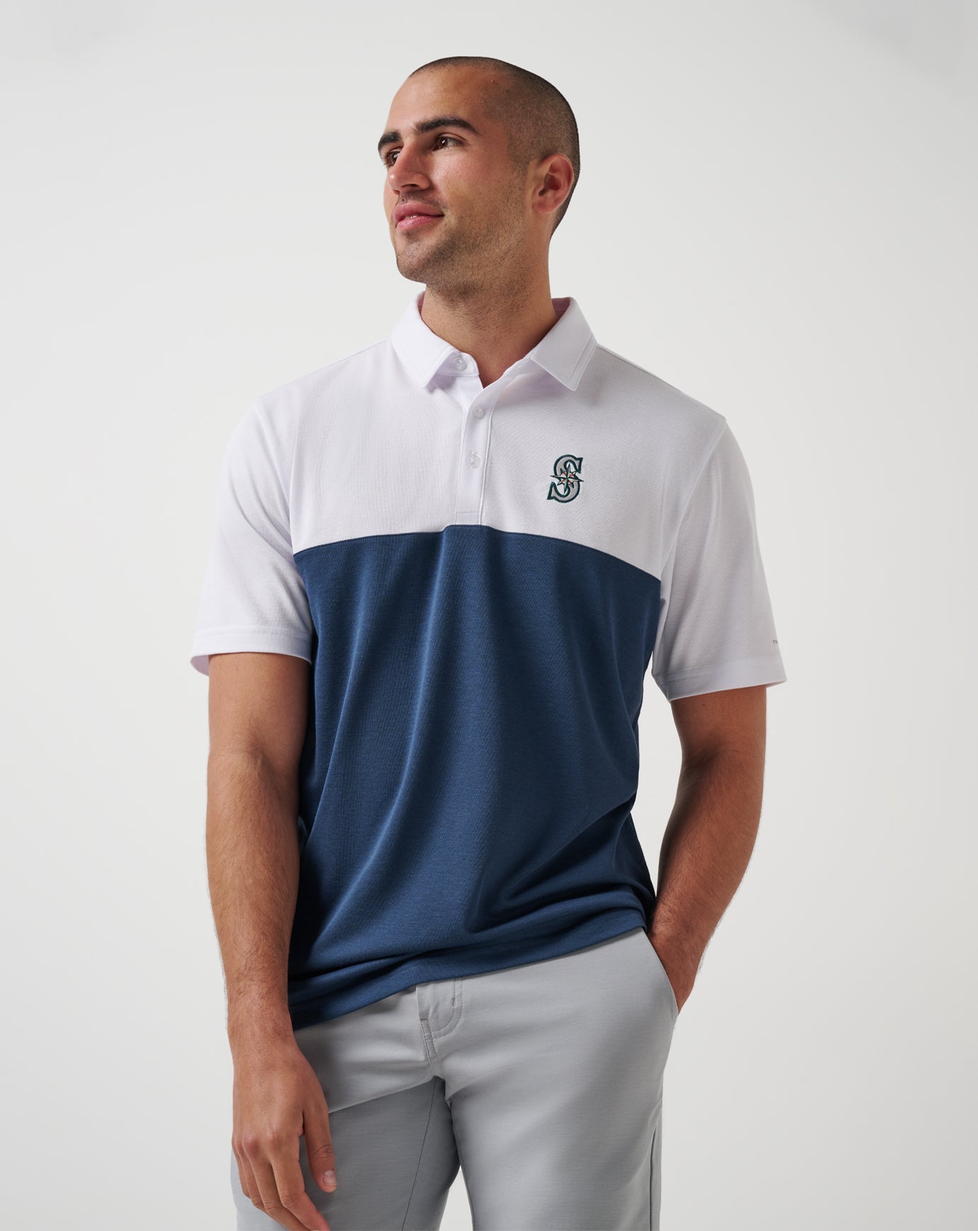 Seattle Mariners Home Run Leader Polo Men|Game Day|New/White/Navy