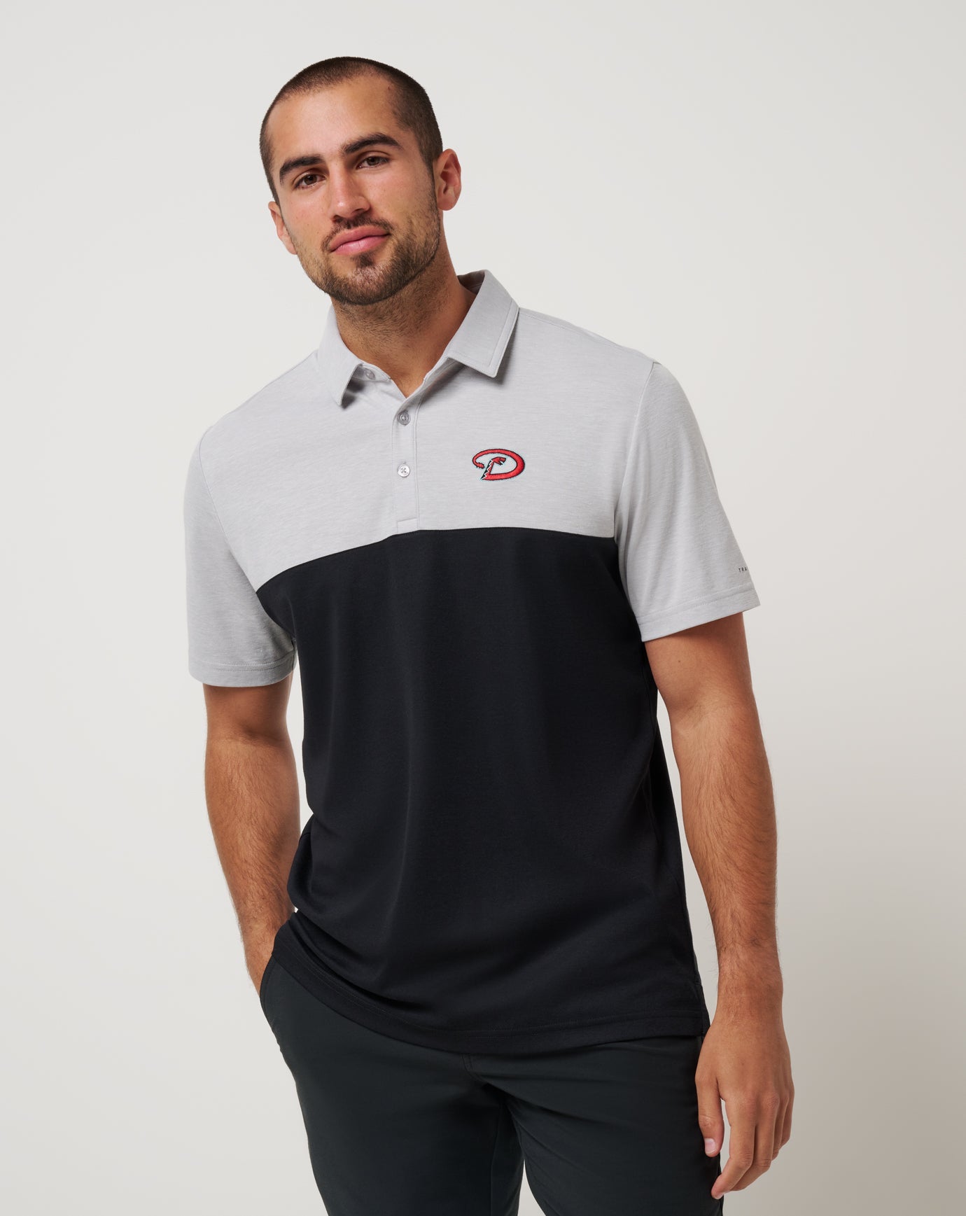 Arizona Diamondbacks Home Run Leader Polo Men|New/Heather Grey/Black
