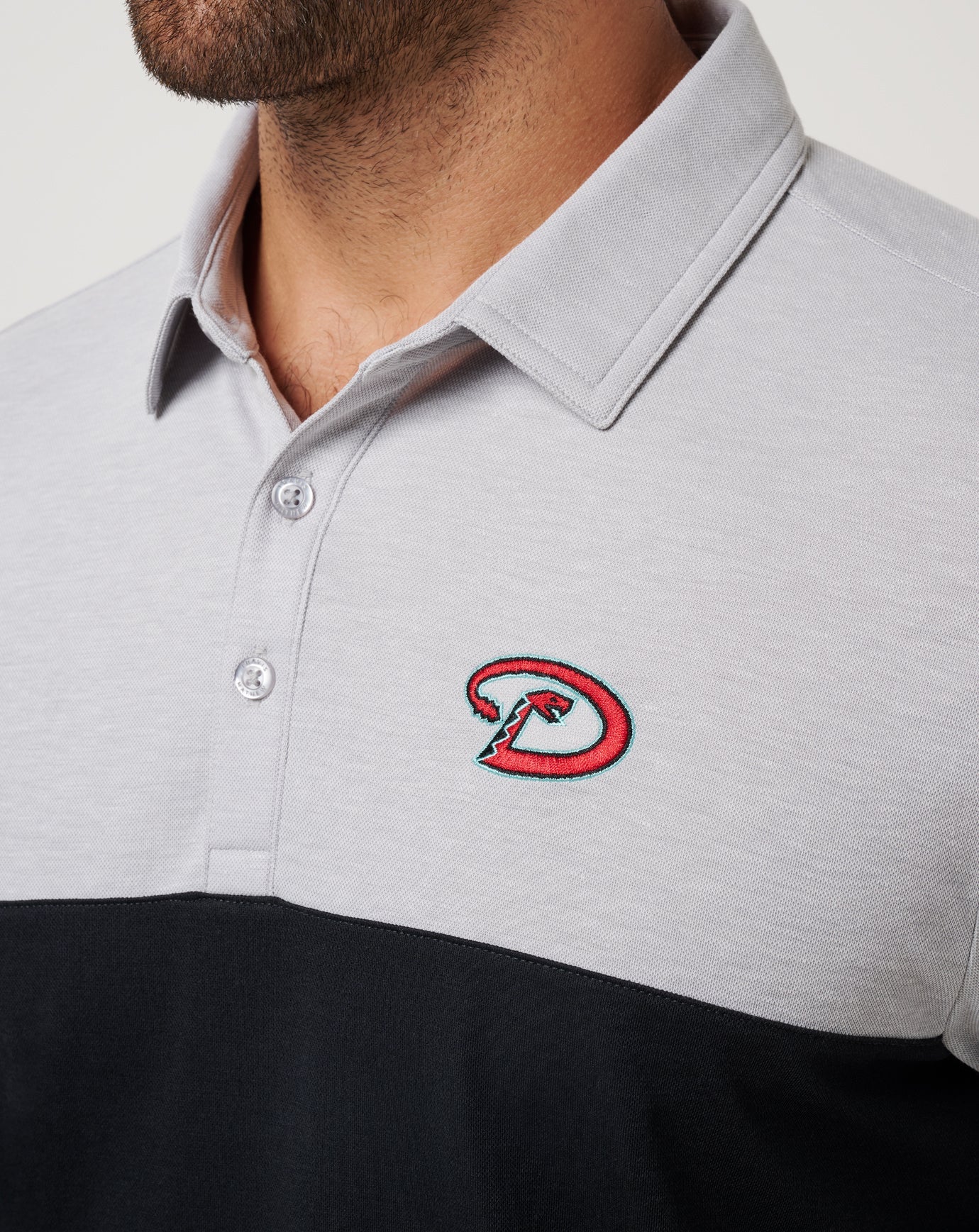 Arizona Diamondbacks Home Run Leader Polo Men|New/Heather Grey/Black