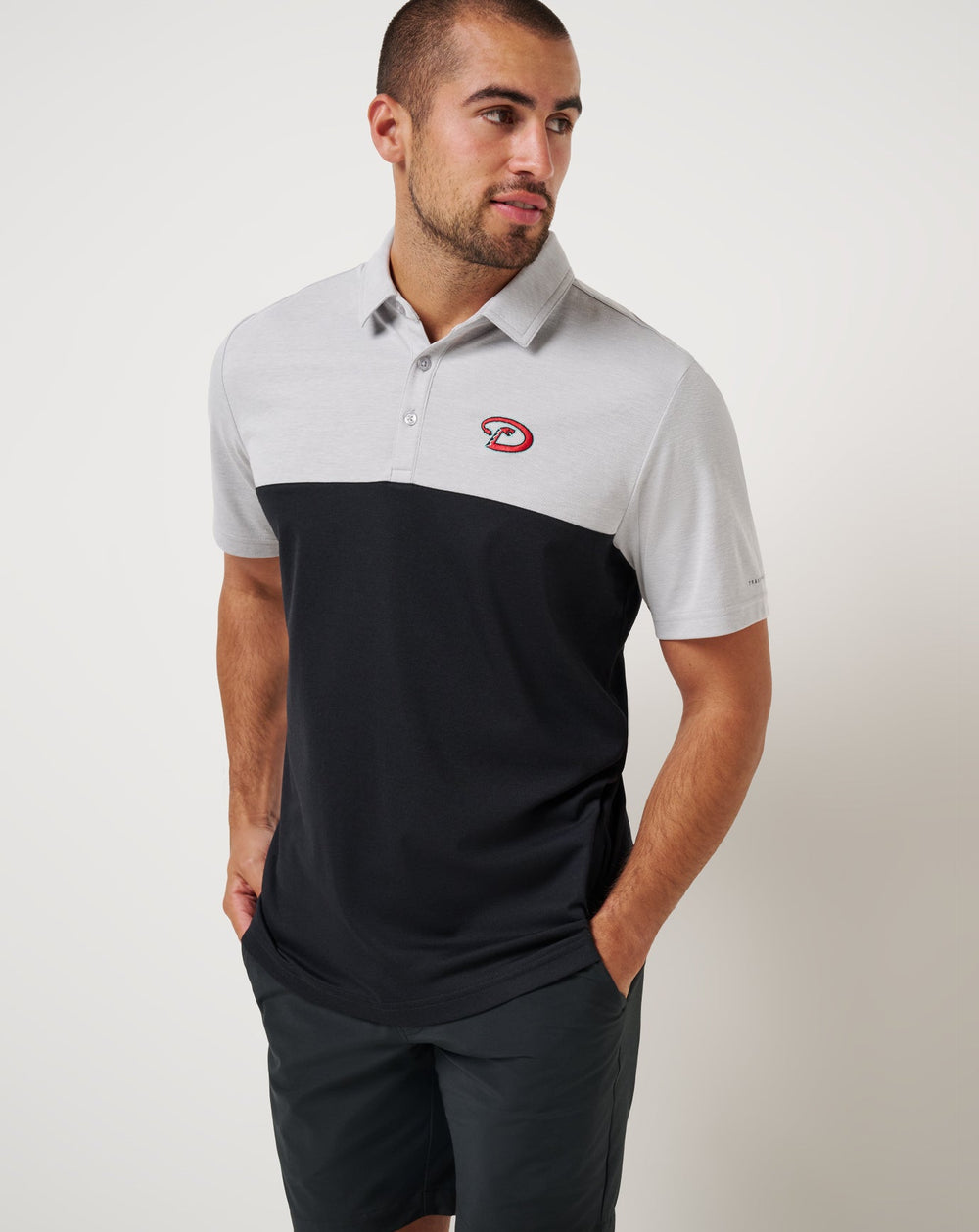 Arizona Diamondbacks Home Run Leader Polo Men|New/Heather Grey/Black