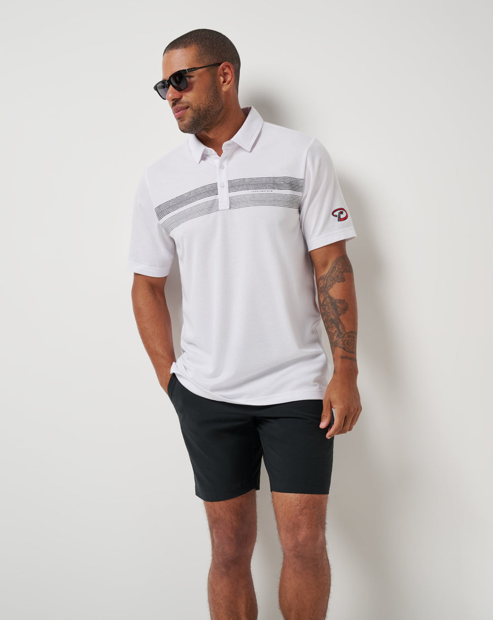 Arizona Diamondbacks Top Recruit Polo Men|New/White